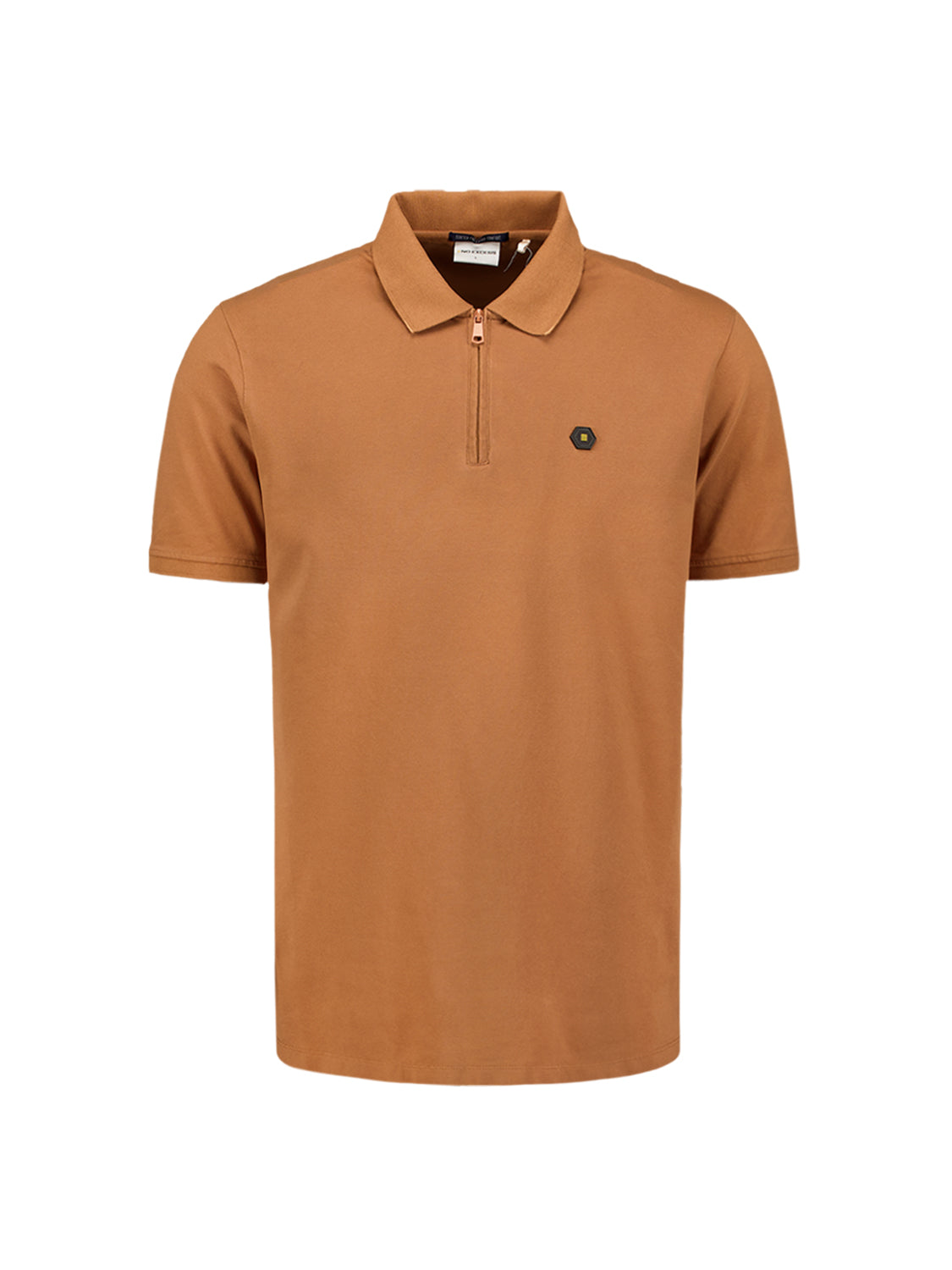 Pique poloshirt | Caramel