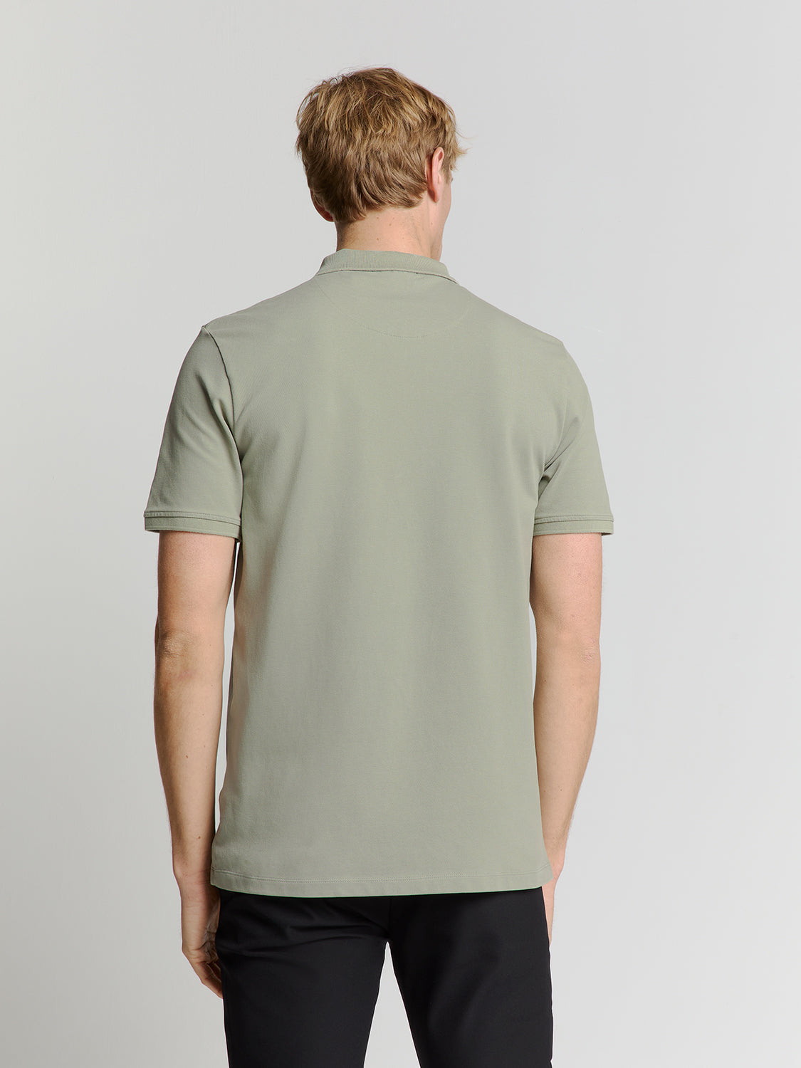 Pique poloshirt | Smoke