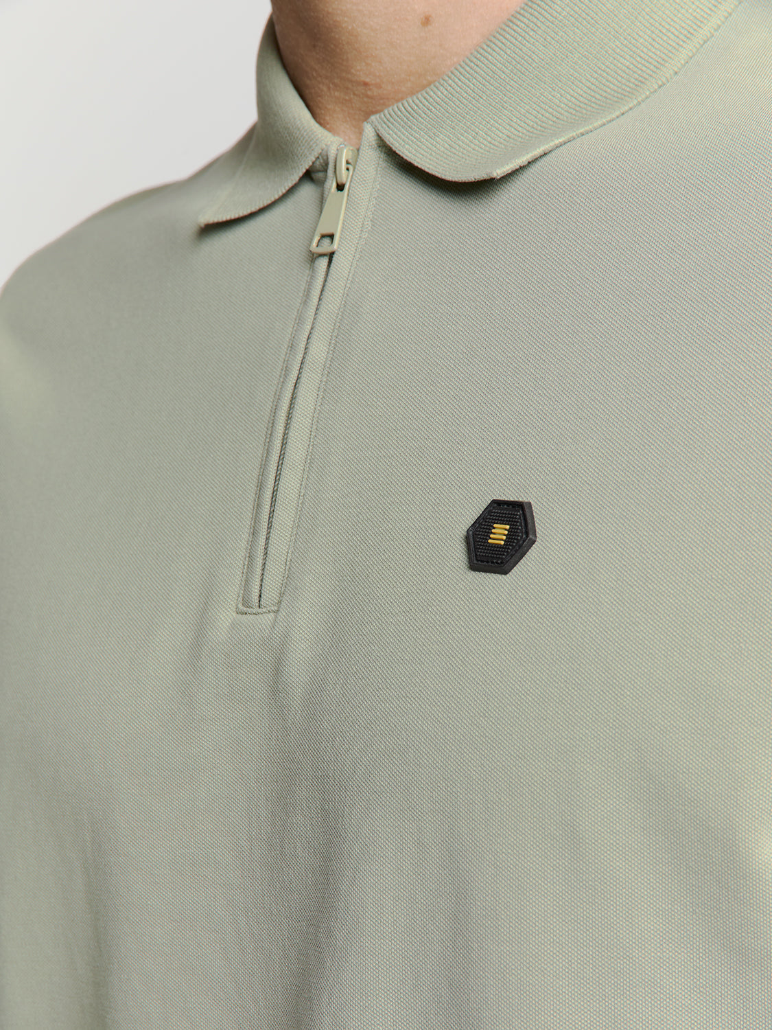 Pique poloshirt | Smoke