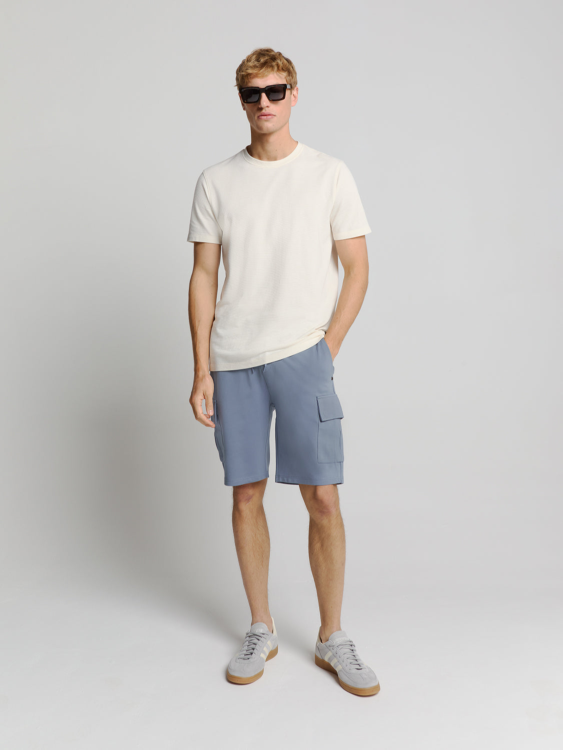 Jersey short | Washed Blue