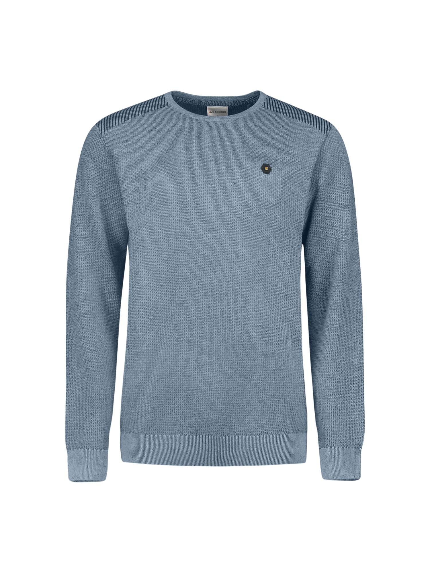 Shoulder rib jumper | Dusty Blue