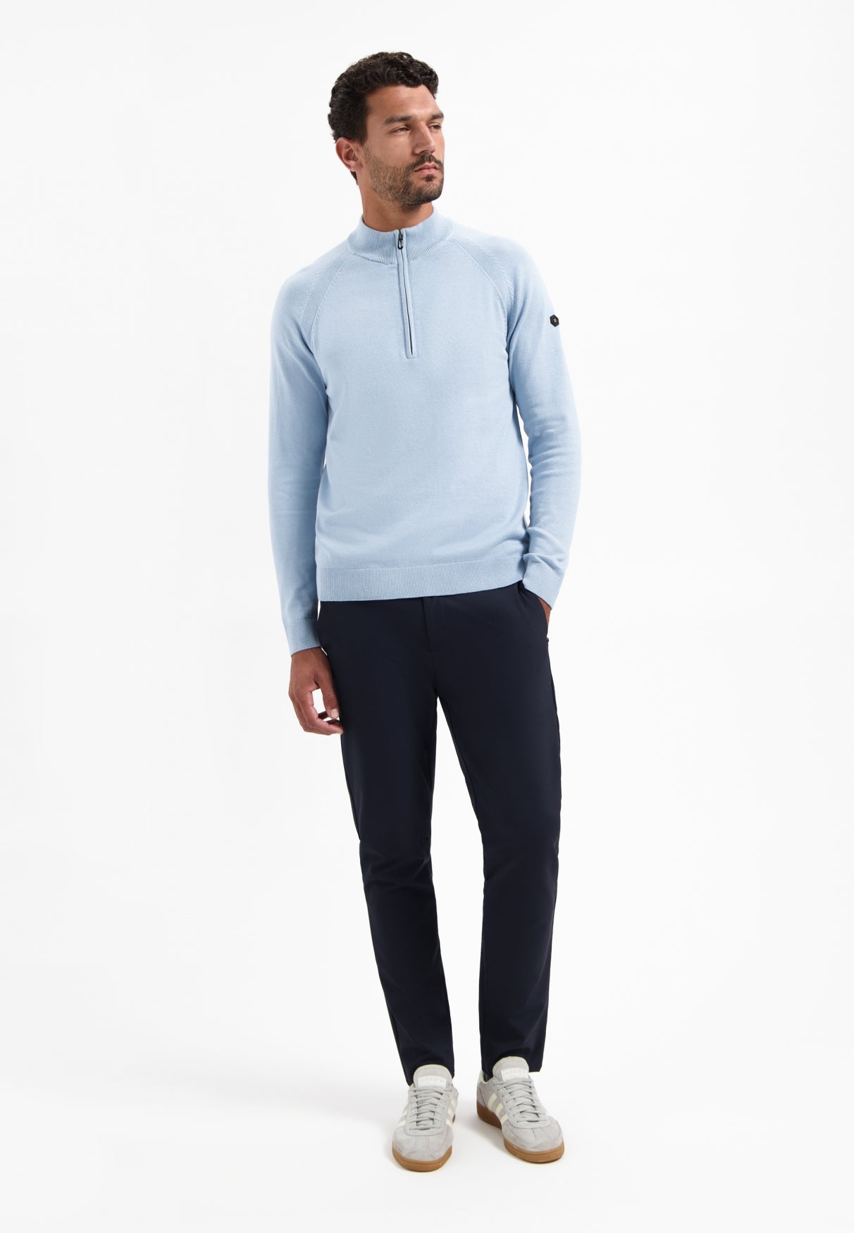 Half-zip jumper | Dusty Blue