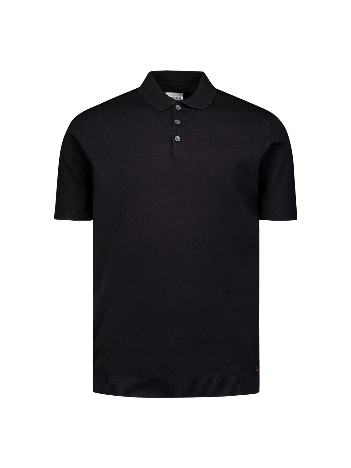 Knitted polo | Black