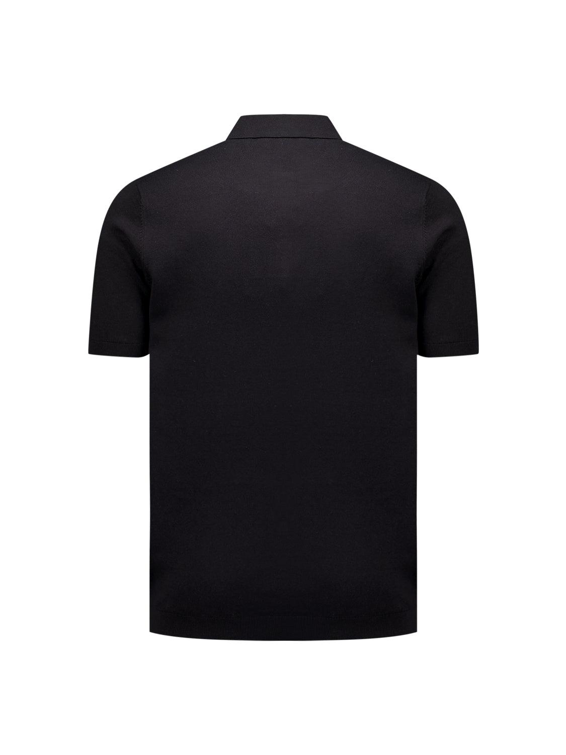 Knitted polo | Black