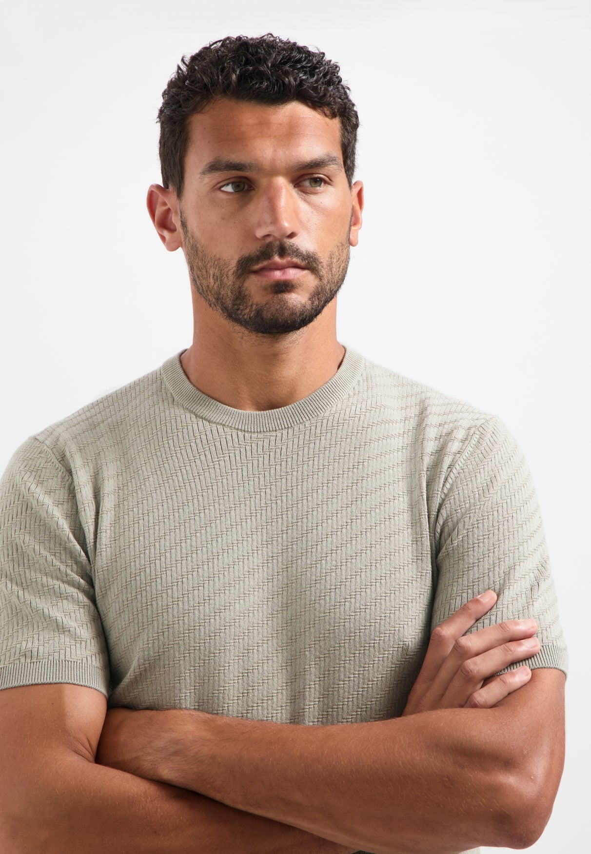 Knitted T-shirt | Clay