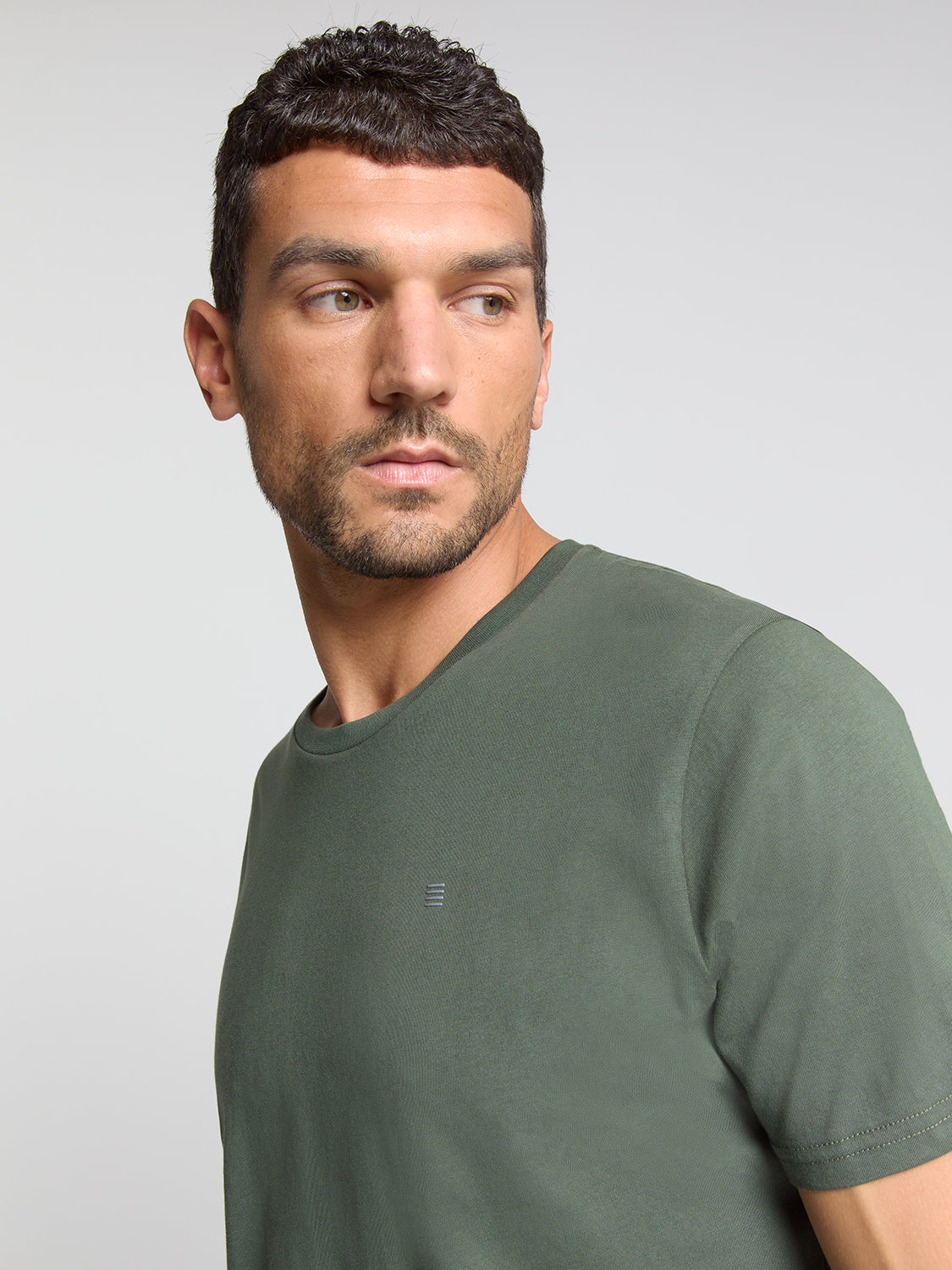 Crewneck T-shirt | Dark Green