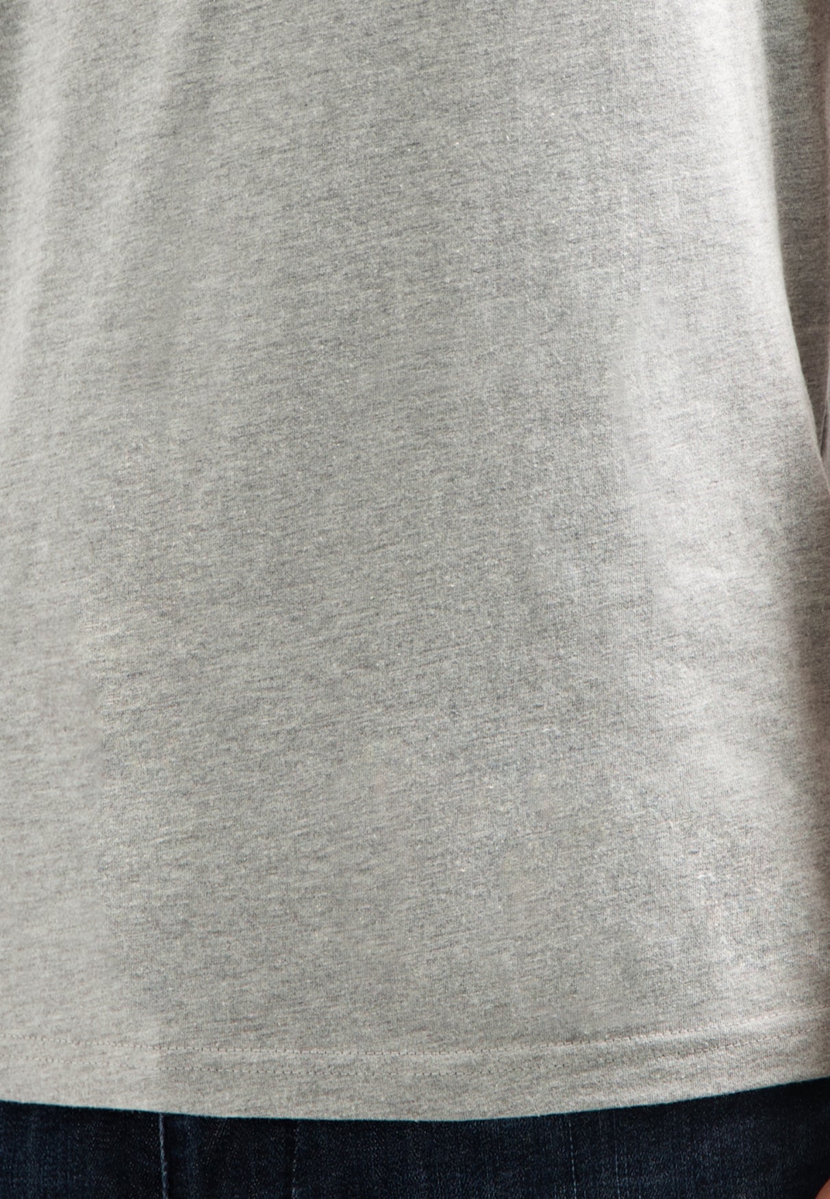 Crewneck T-shirt | Grey Melange
