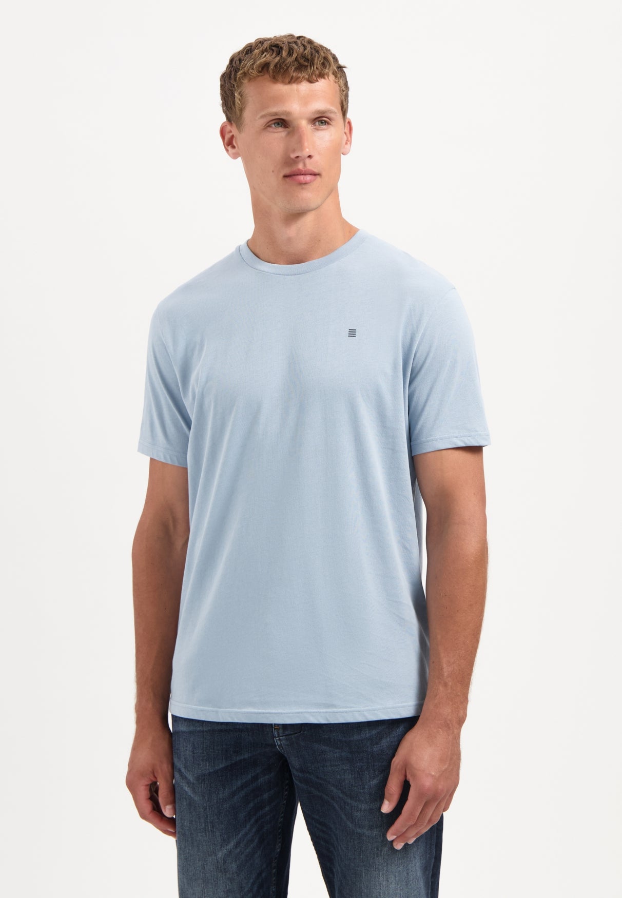 Crewneck T-shirt | Dusty Blue