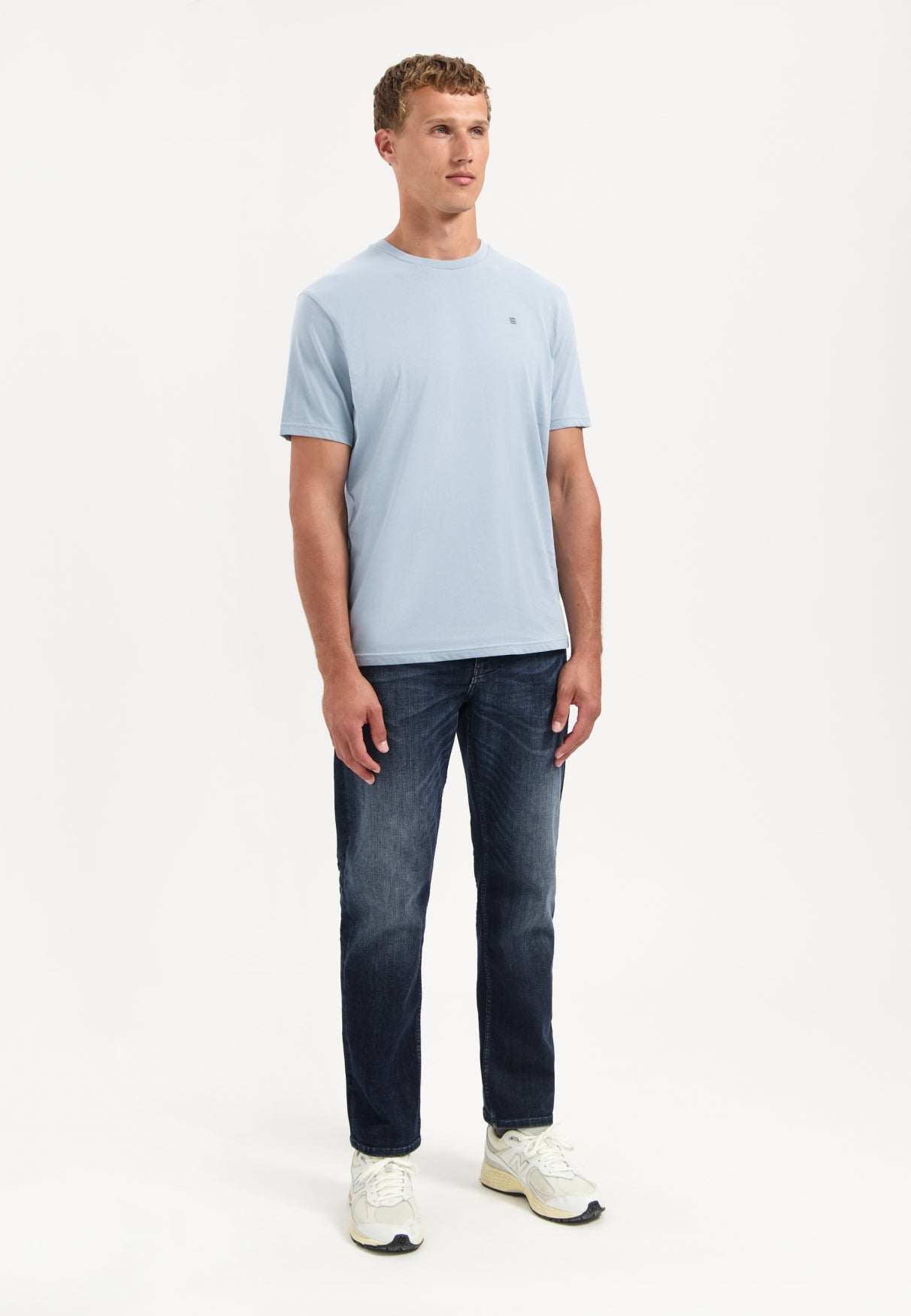 Crewneck T-shirt | Dusty Blue