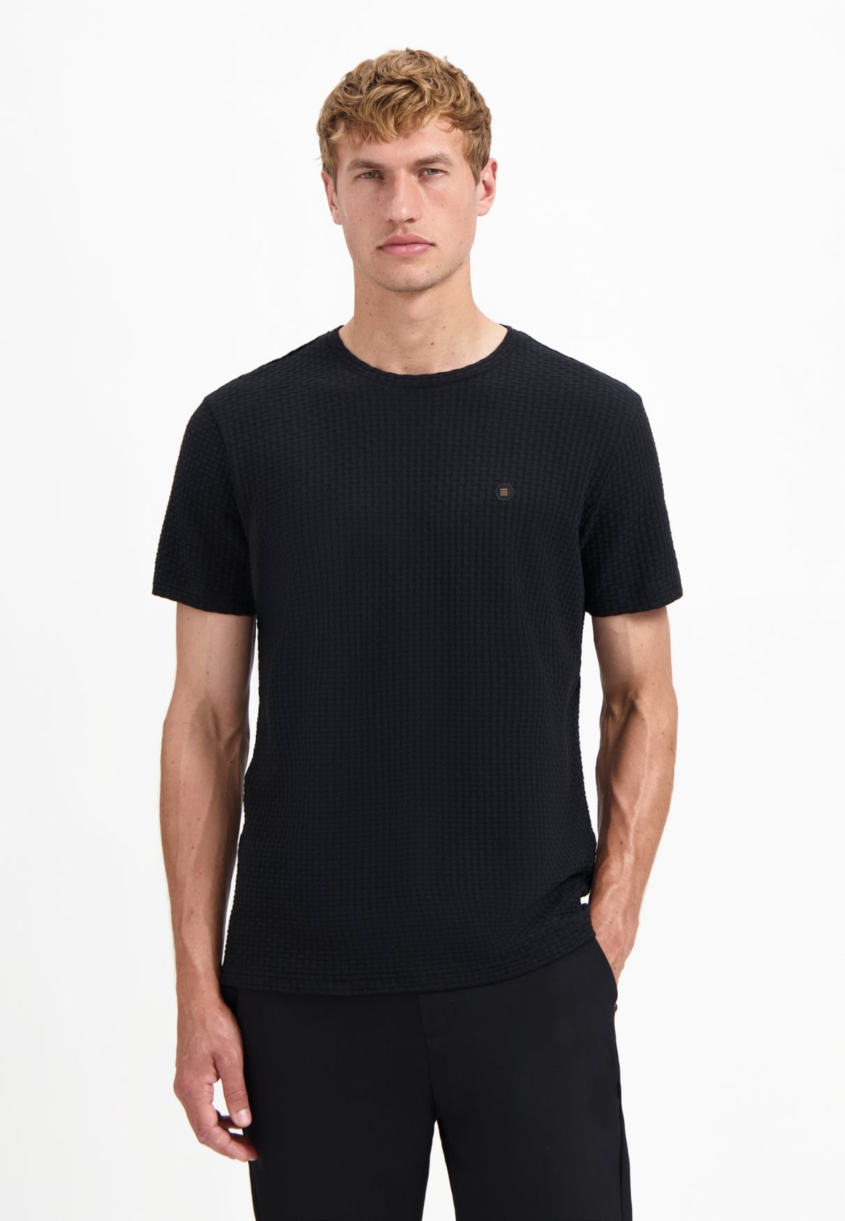 Structured T-shirt | Black