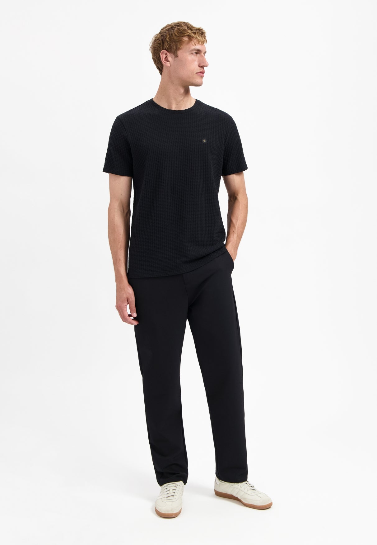 Structured T-shirt | Black