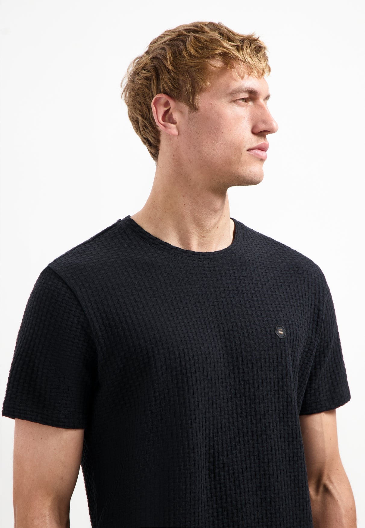 Structured T-shirt | Black