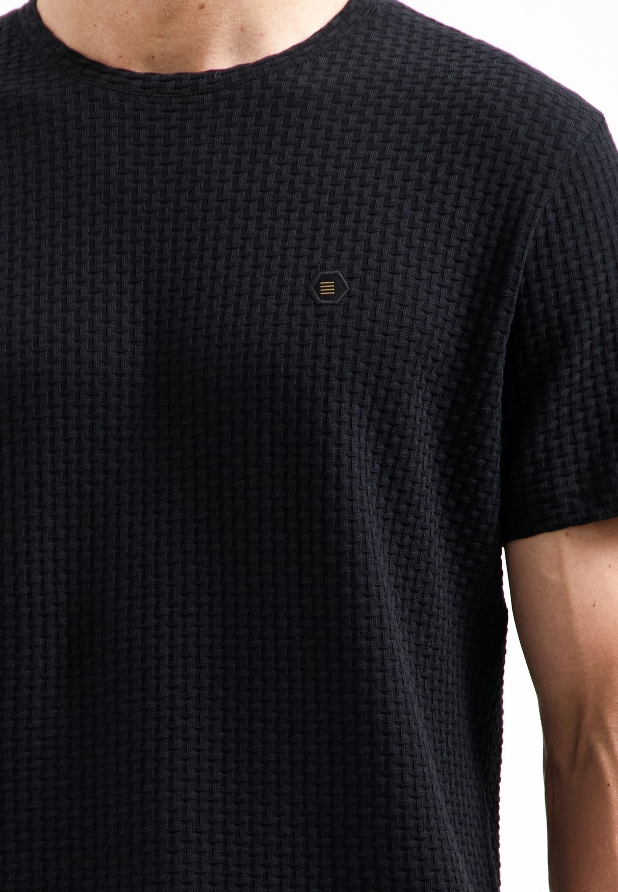 Structured T-shirt | Black