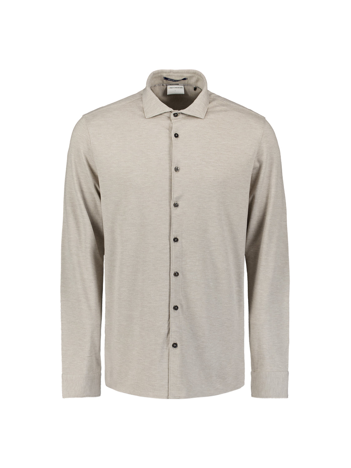 Melange jersey shirt | Clay