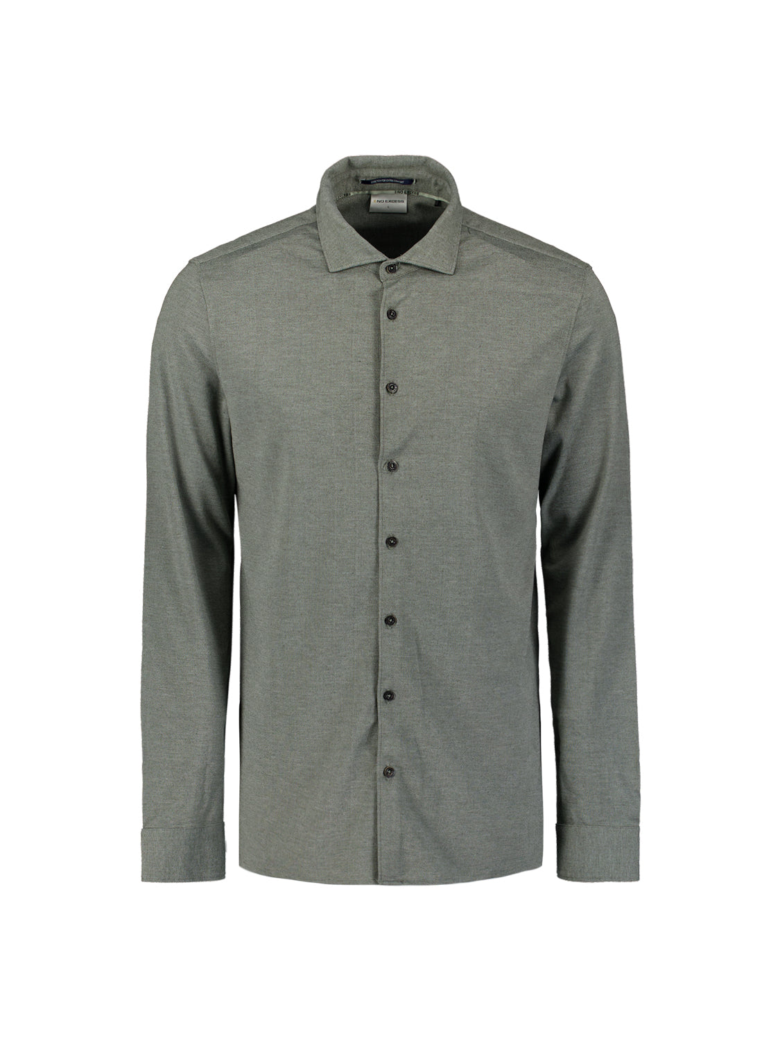 Melange jersey shirt | Dark Green