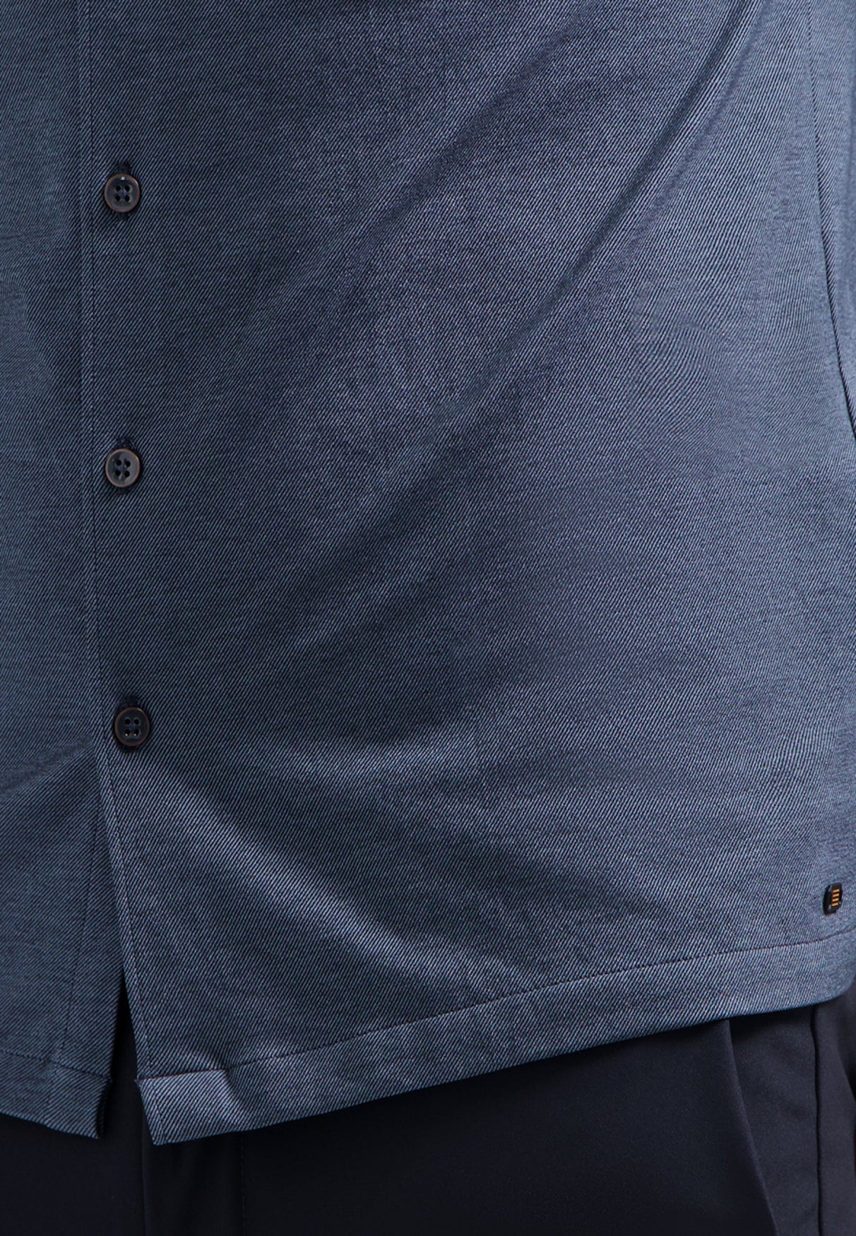 Melange jersey shirt | Washed Blue
