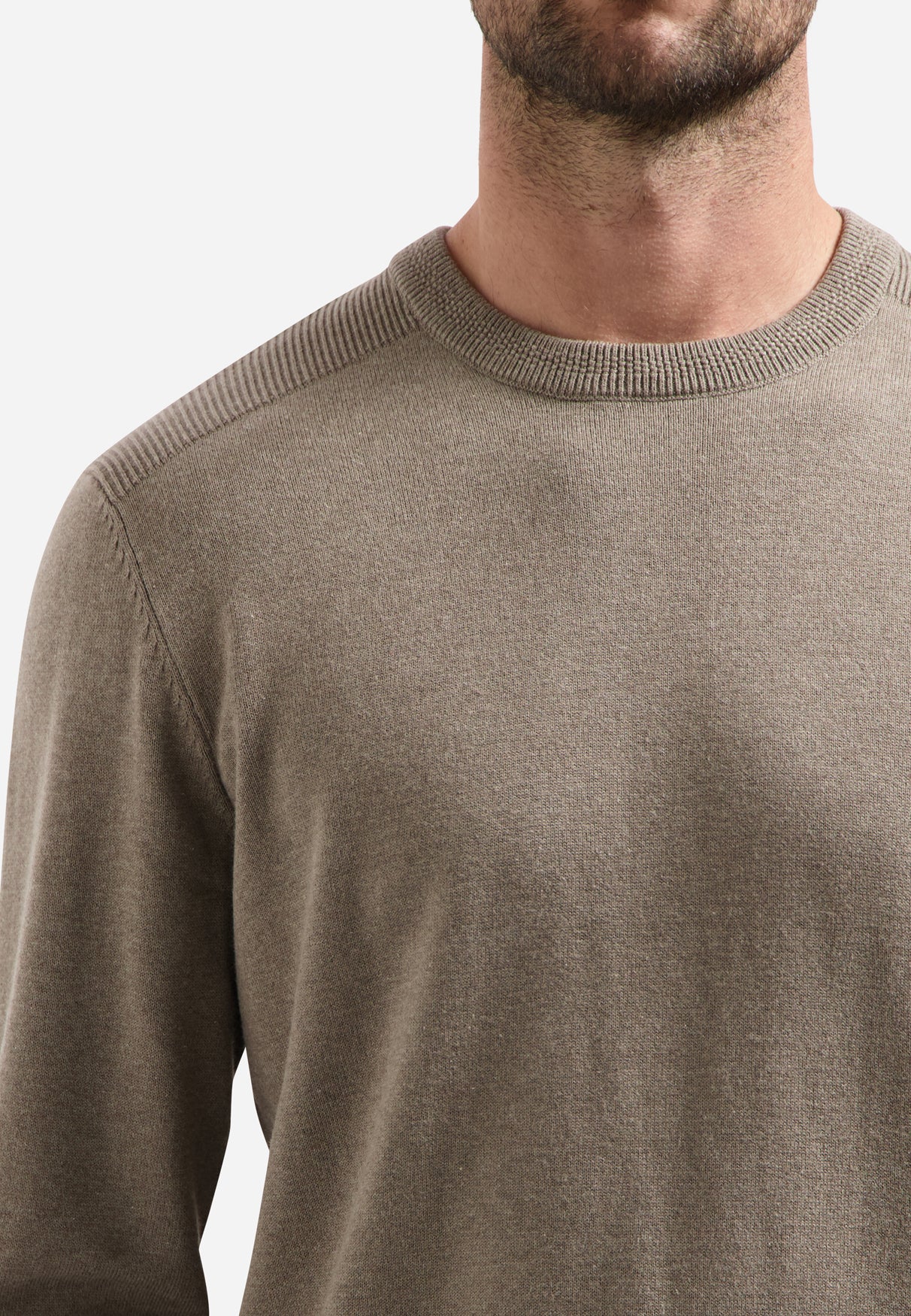 Melange jumper | Clay