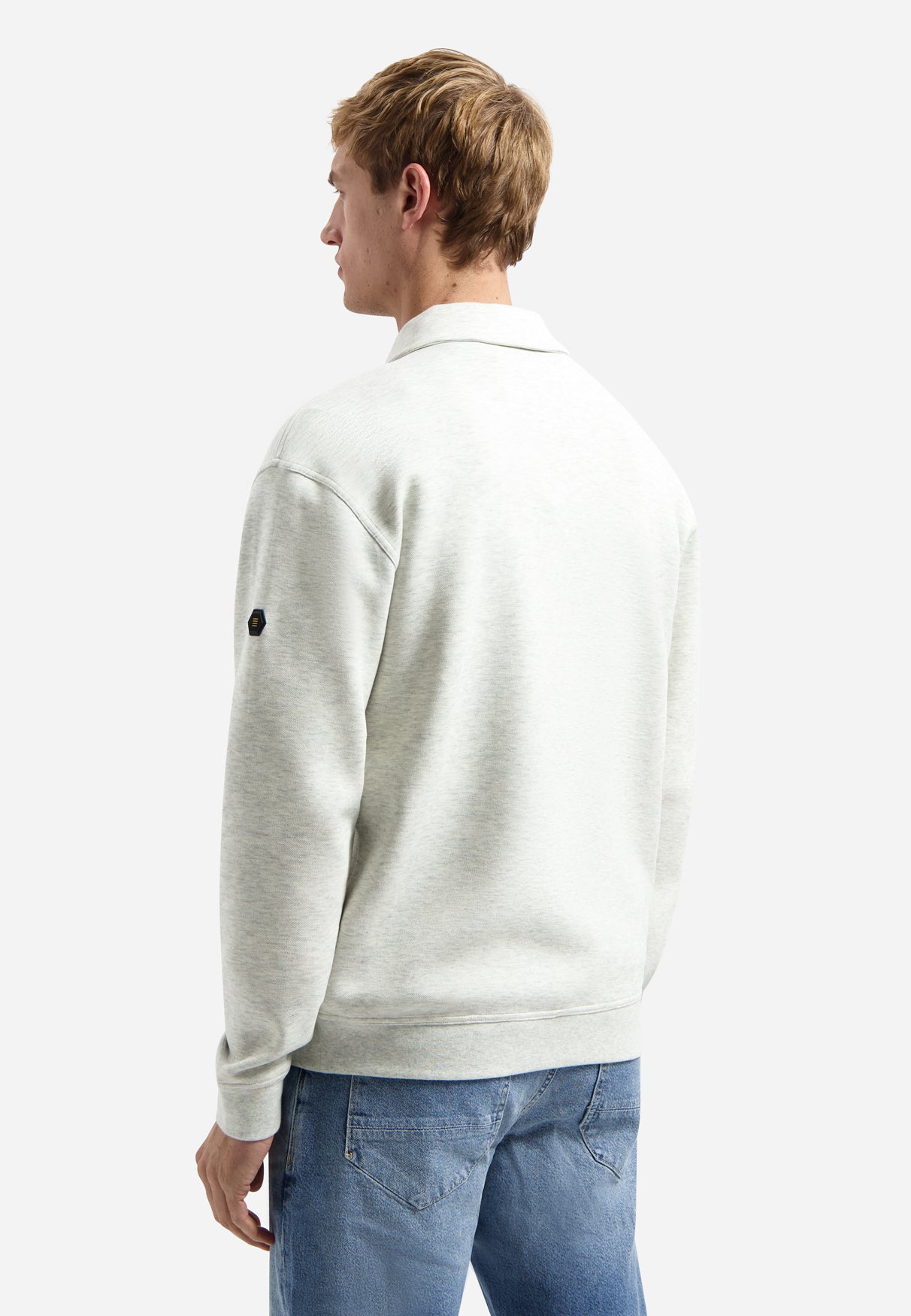 Polo sweater with half-zip | Kit Melange
