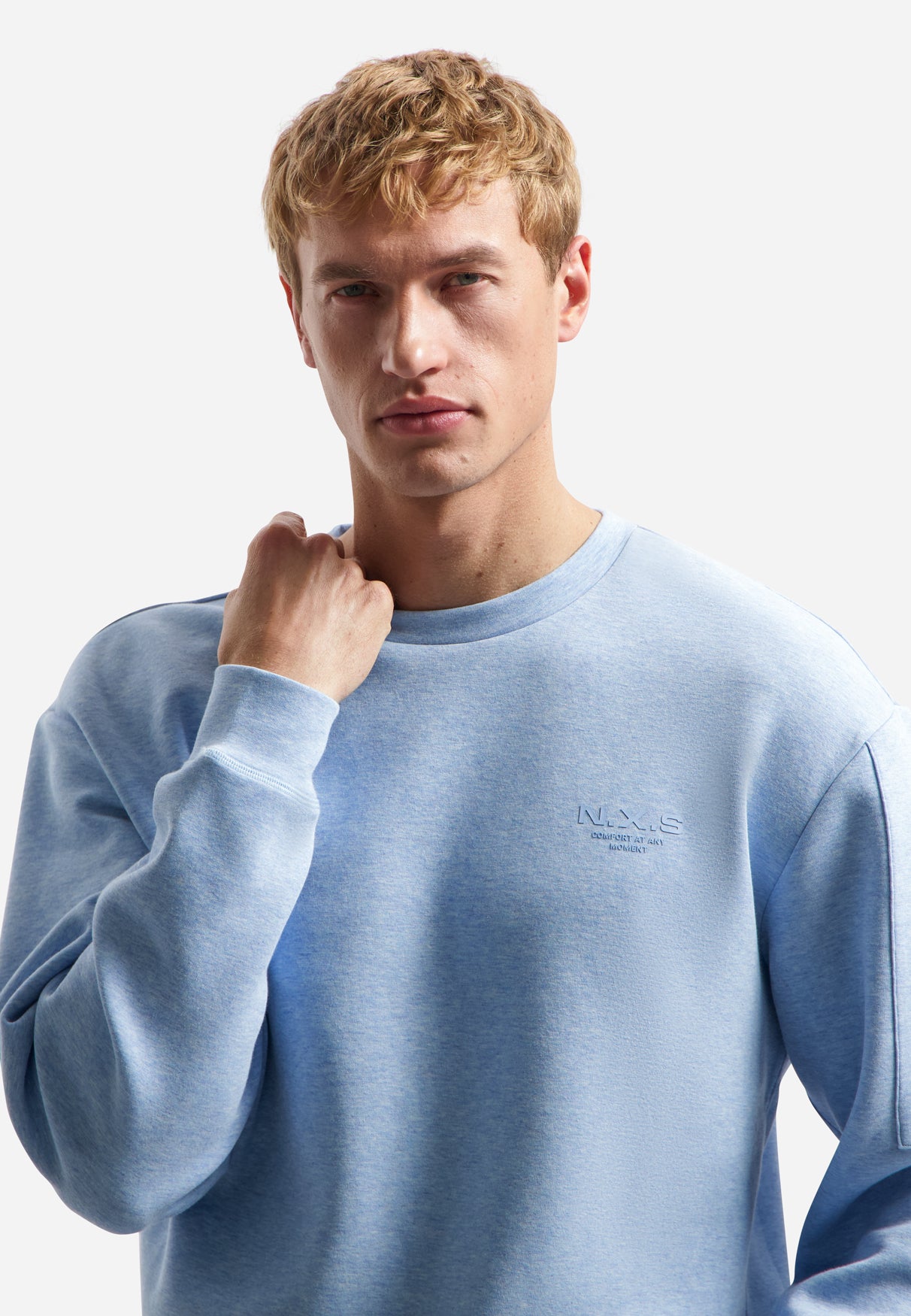 Mélange sweater | Blue