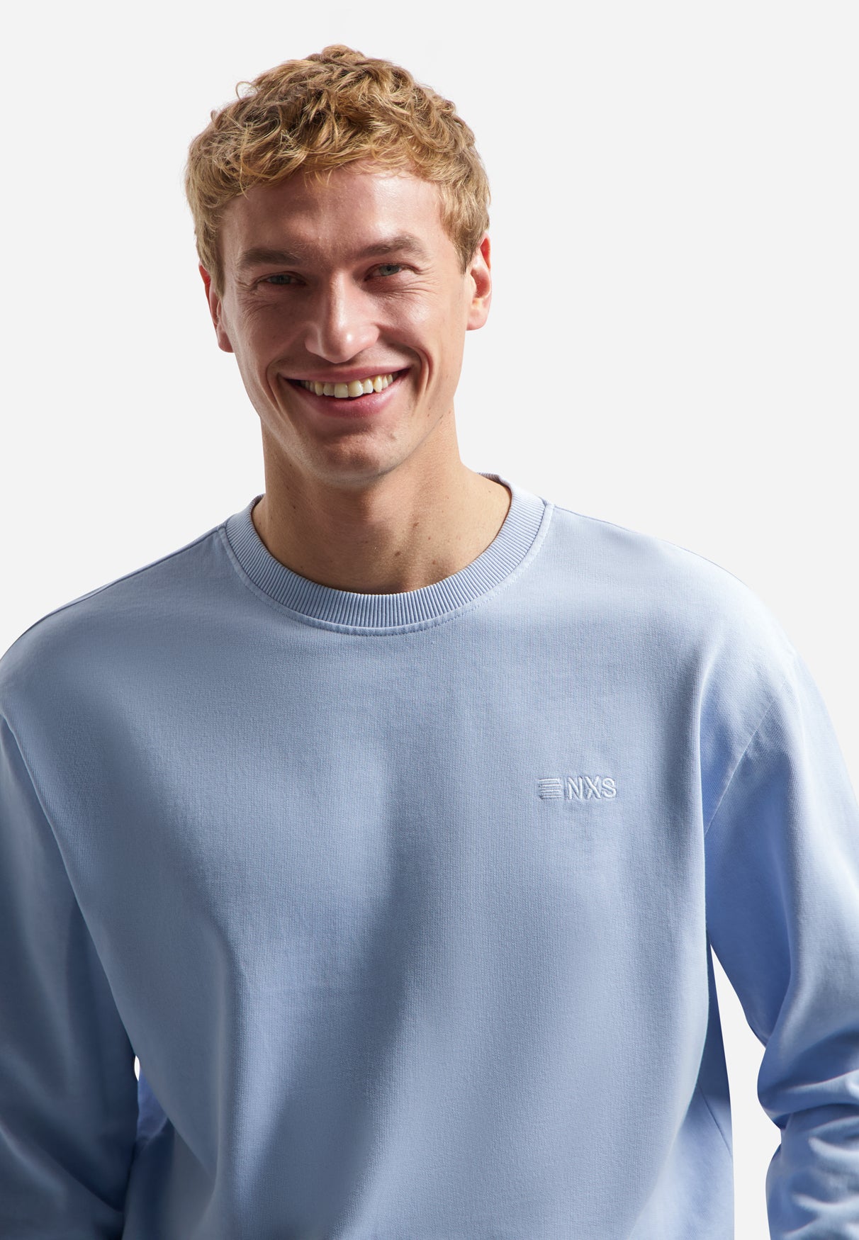 Pullover mit Garment-Dyeing-Verfahren | Blue