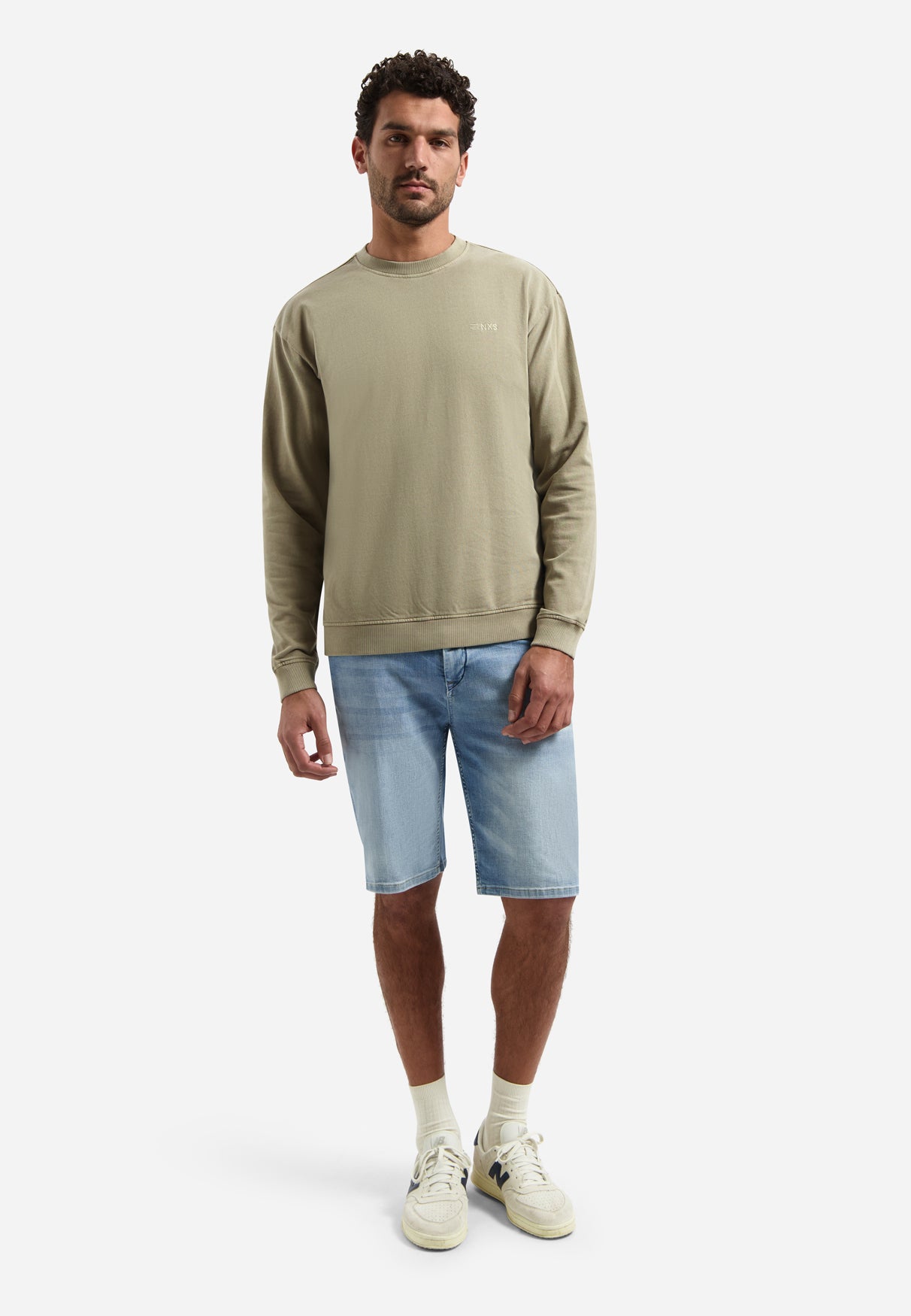 Pullover mit Garment-Dyeing-Verfahren | Taupe