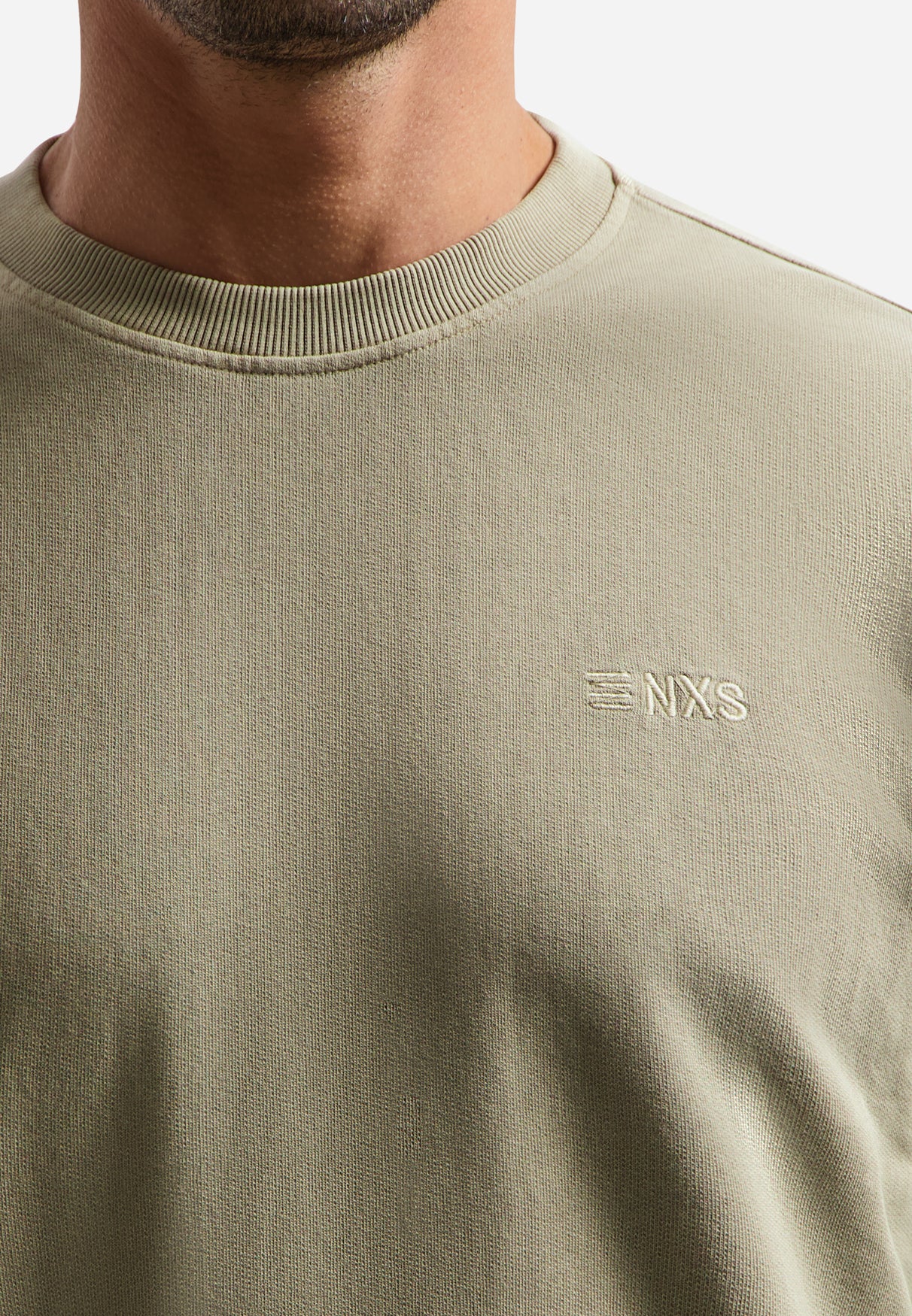 Pullover mit Garment-Dyeing-Verfahren | Taupe