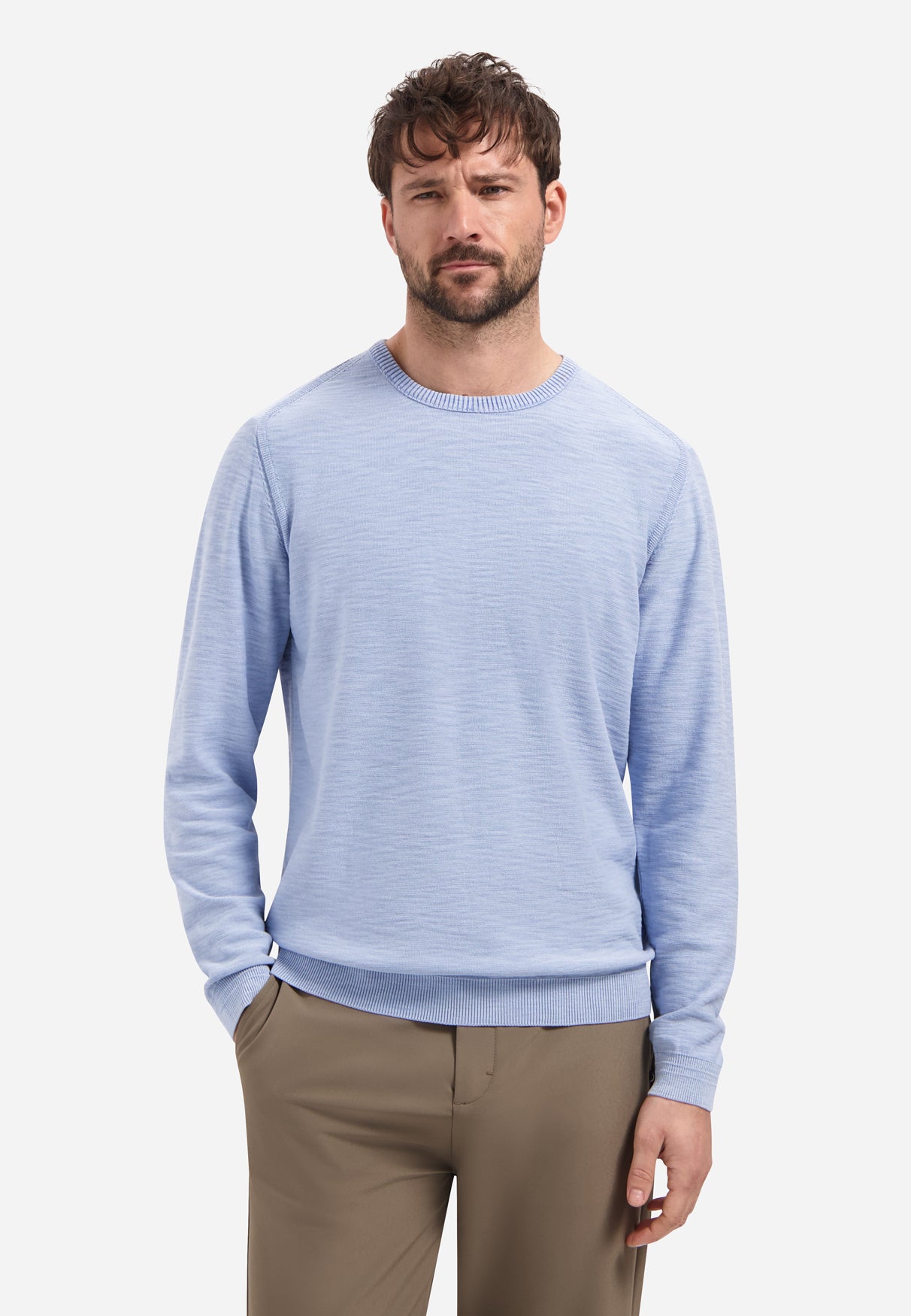 Feinstrick-Pullover | Blue