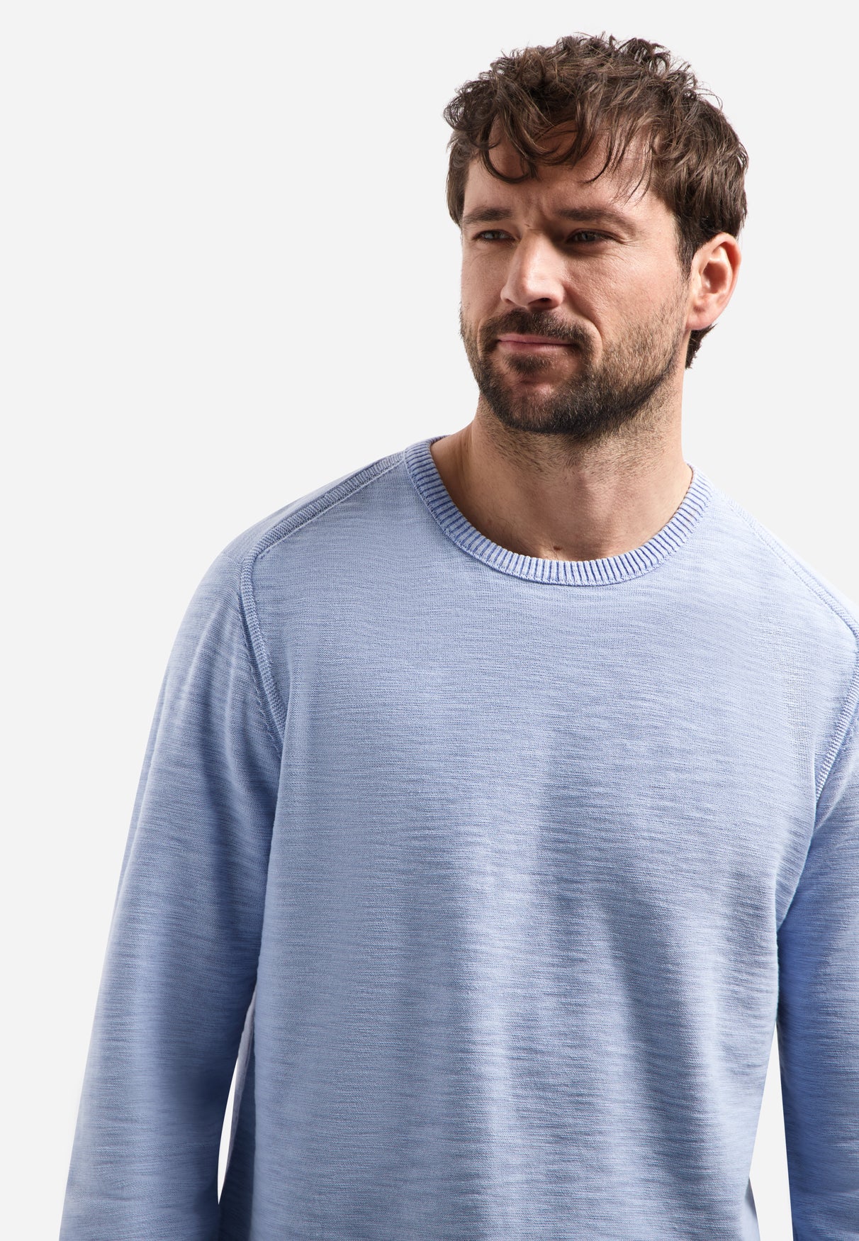 Feinstrick-Pullover | Blue