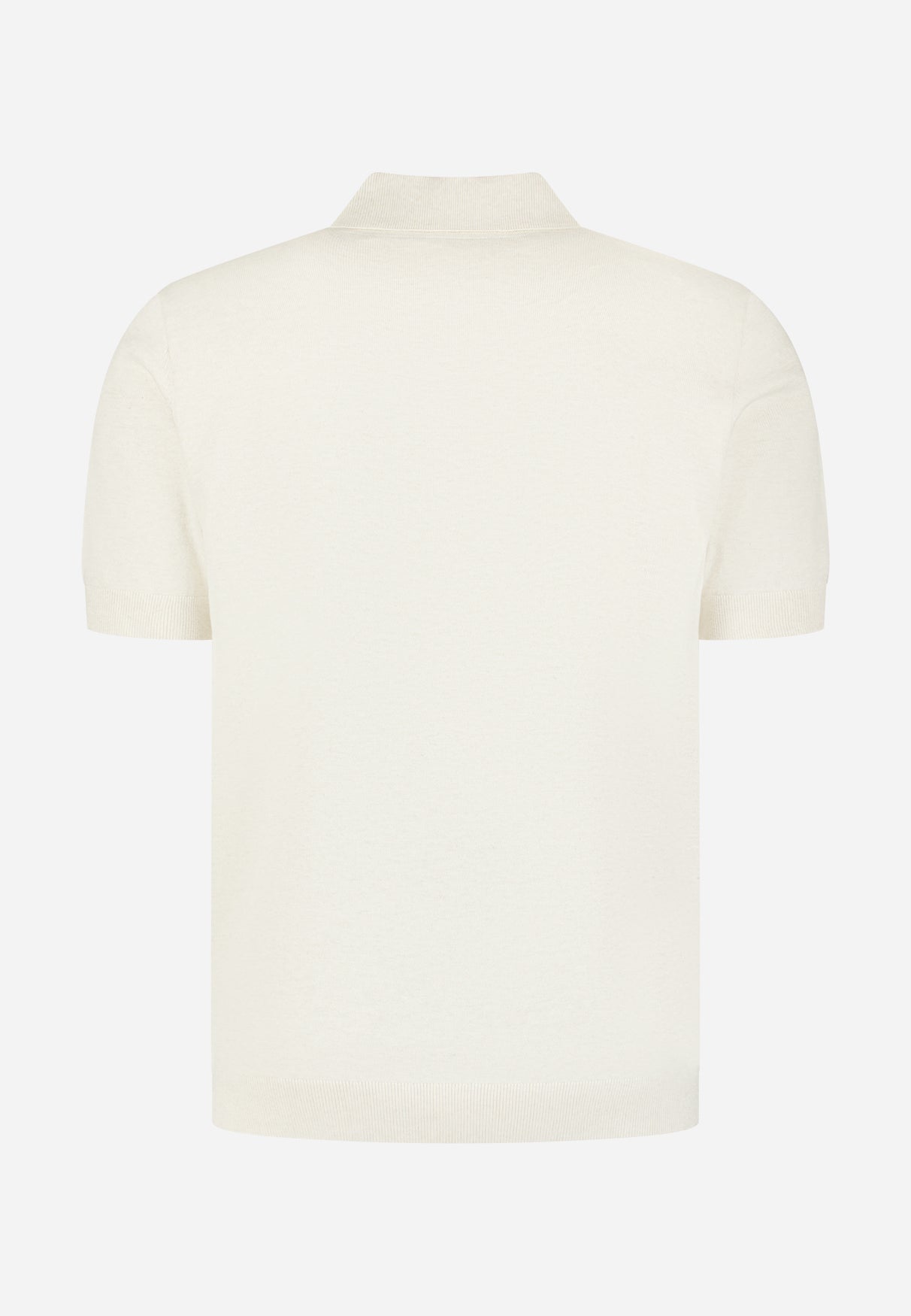 Knitted polo shirt with half-zip | Kit Melange