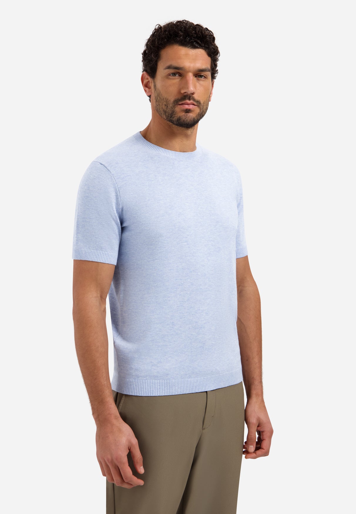 Knitted T-shirt | Blue