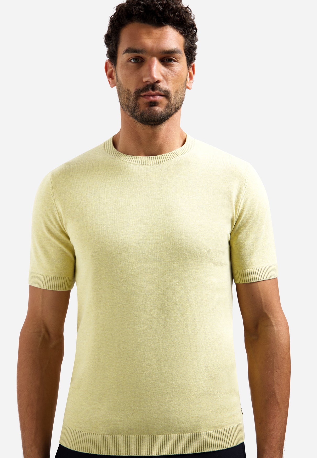 Knitted T-shirt | Yellow