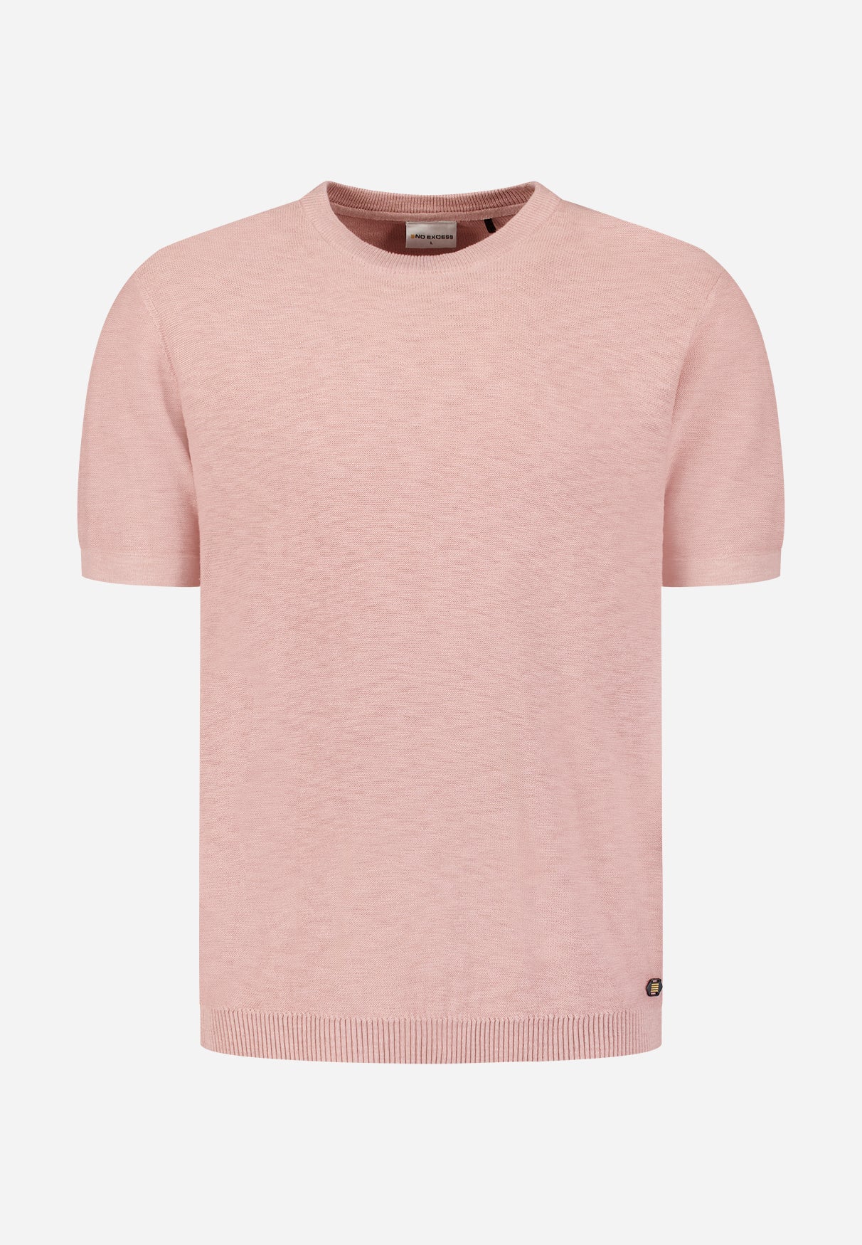 Strick-Slub-T-Shirt | Light Mauve