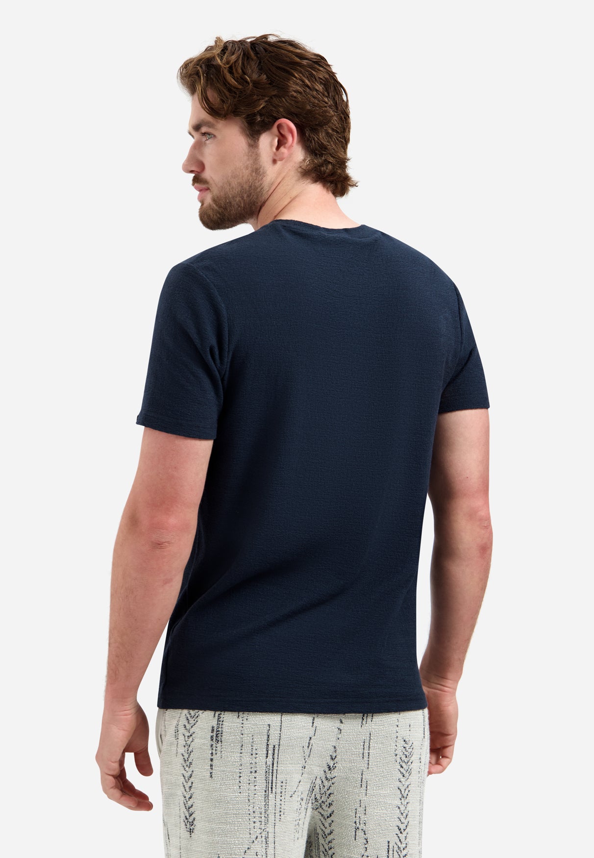 Plain T-shirt with a round neck | Night