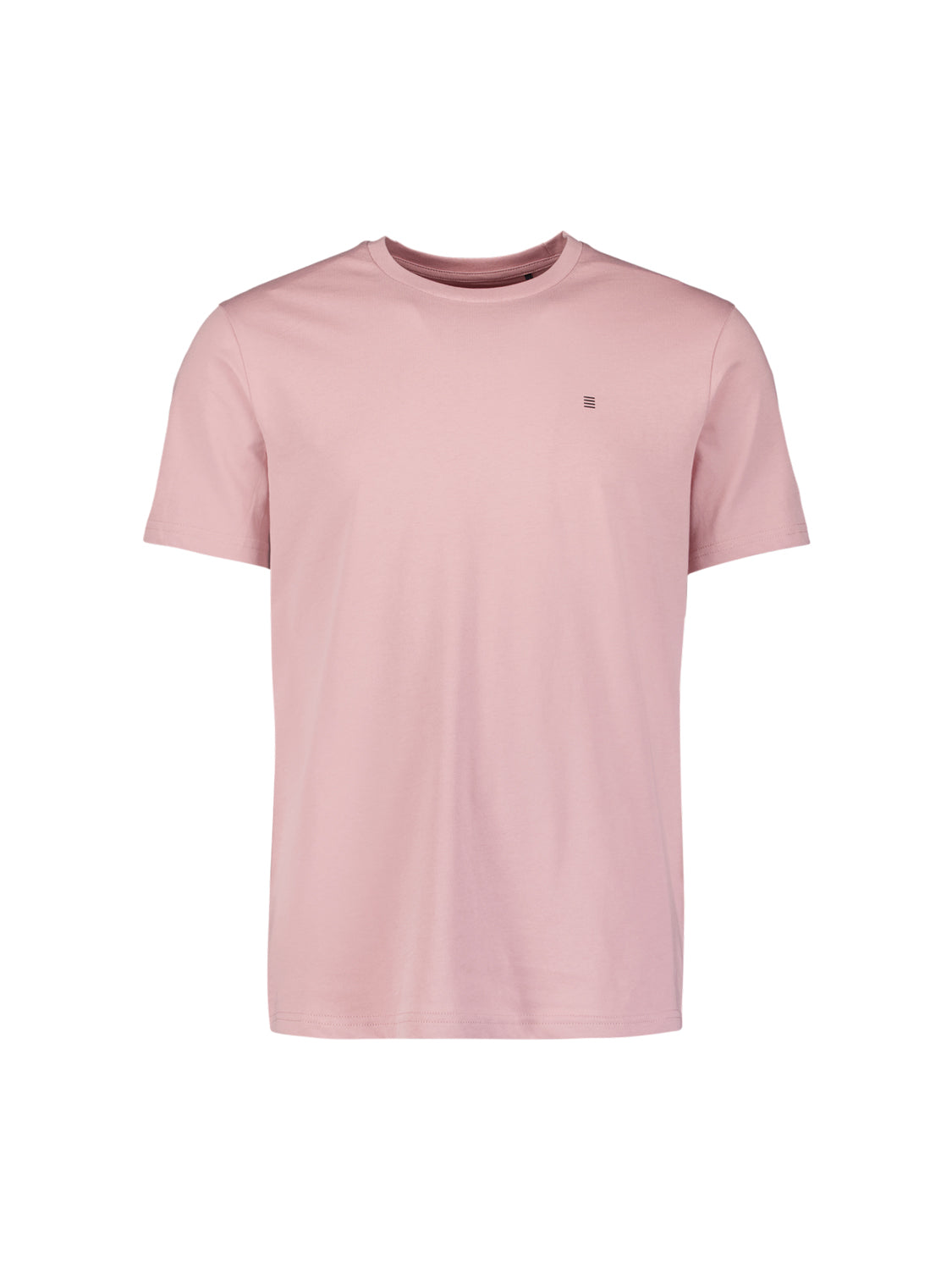 Einfarbiges Basic-T-Shirt mit Rundhalsausschnitt. | Light Mauve