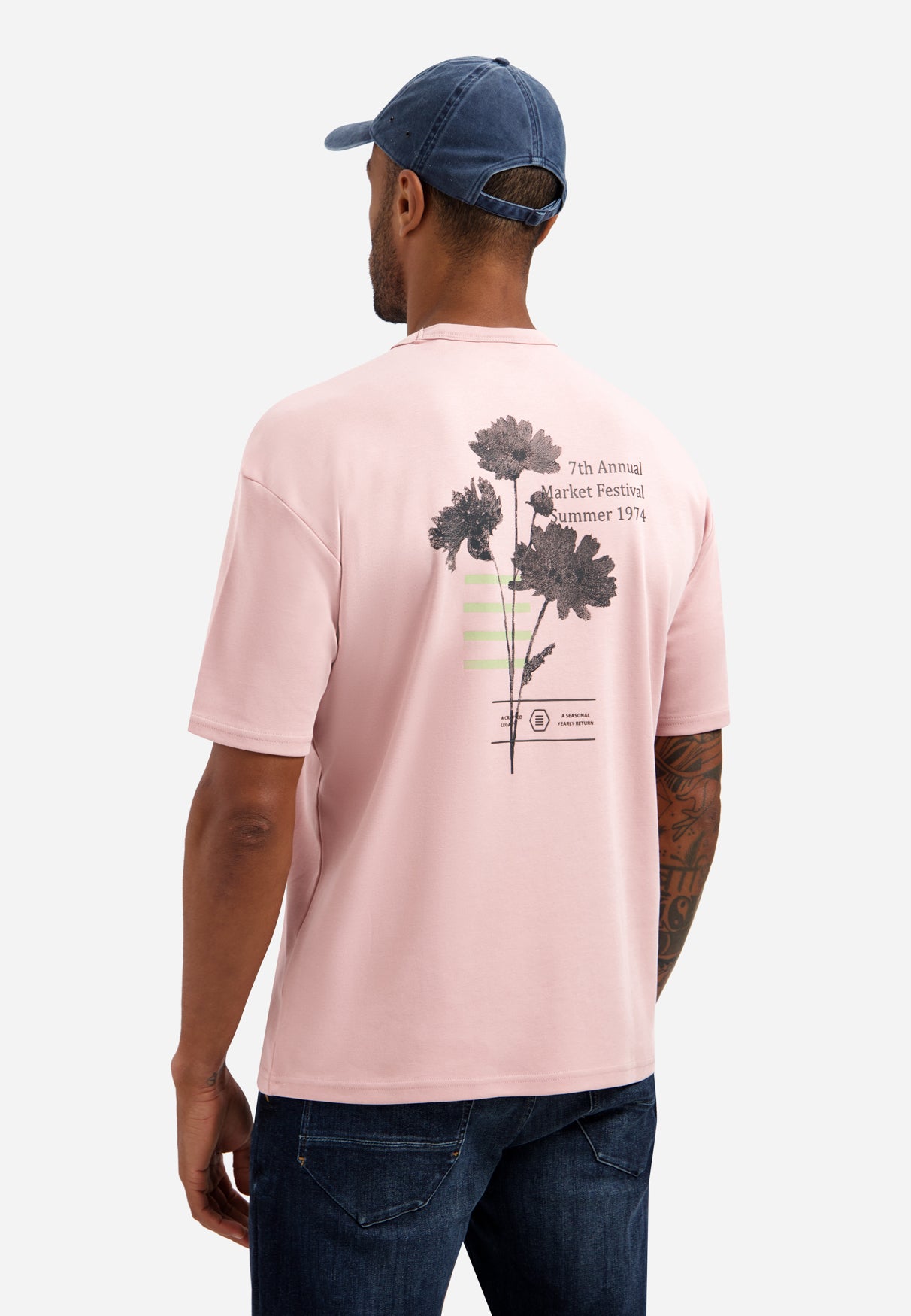 Schweres T-Shirt mit Rundhalsausschnitt. | Light Mauve