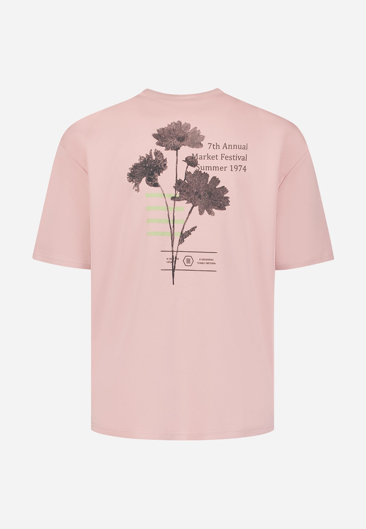 Schweres T-Shirt mit Rundhalsausschnitt | Light Mauve