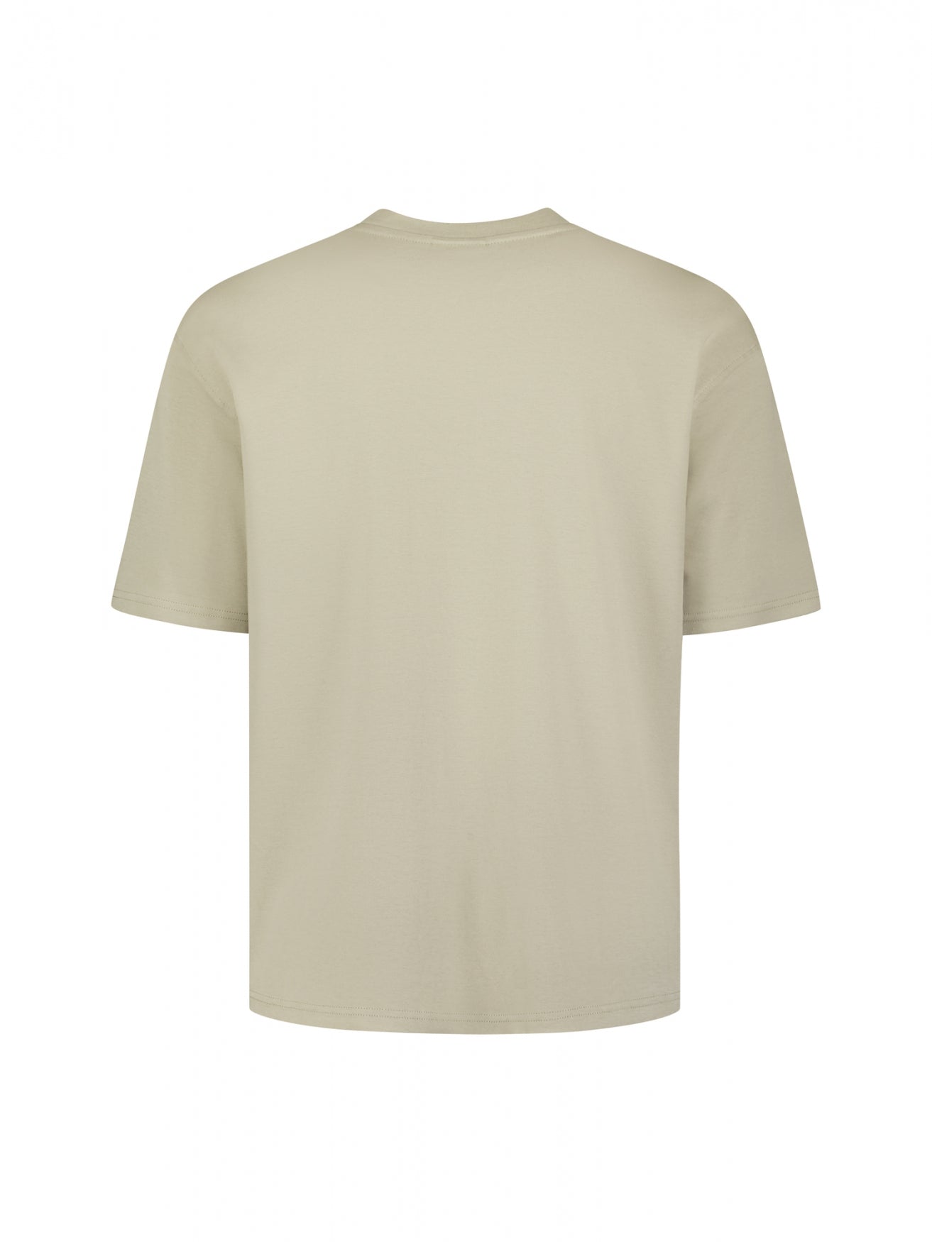 Interlock-T-Shirt mit Rundhalsausschnitt | Taupe