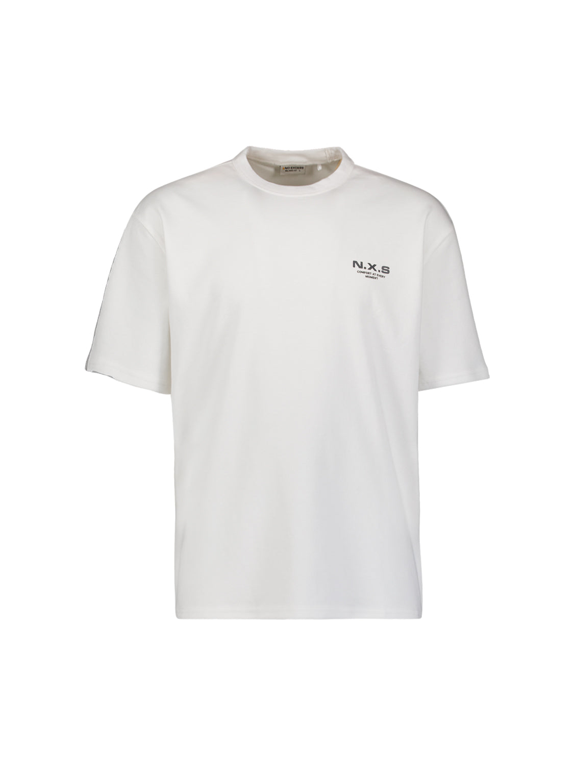 Interlock T-shirt with back print | White