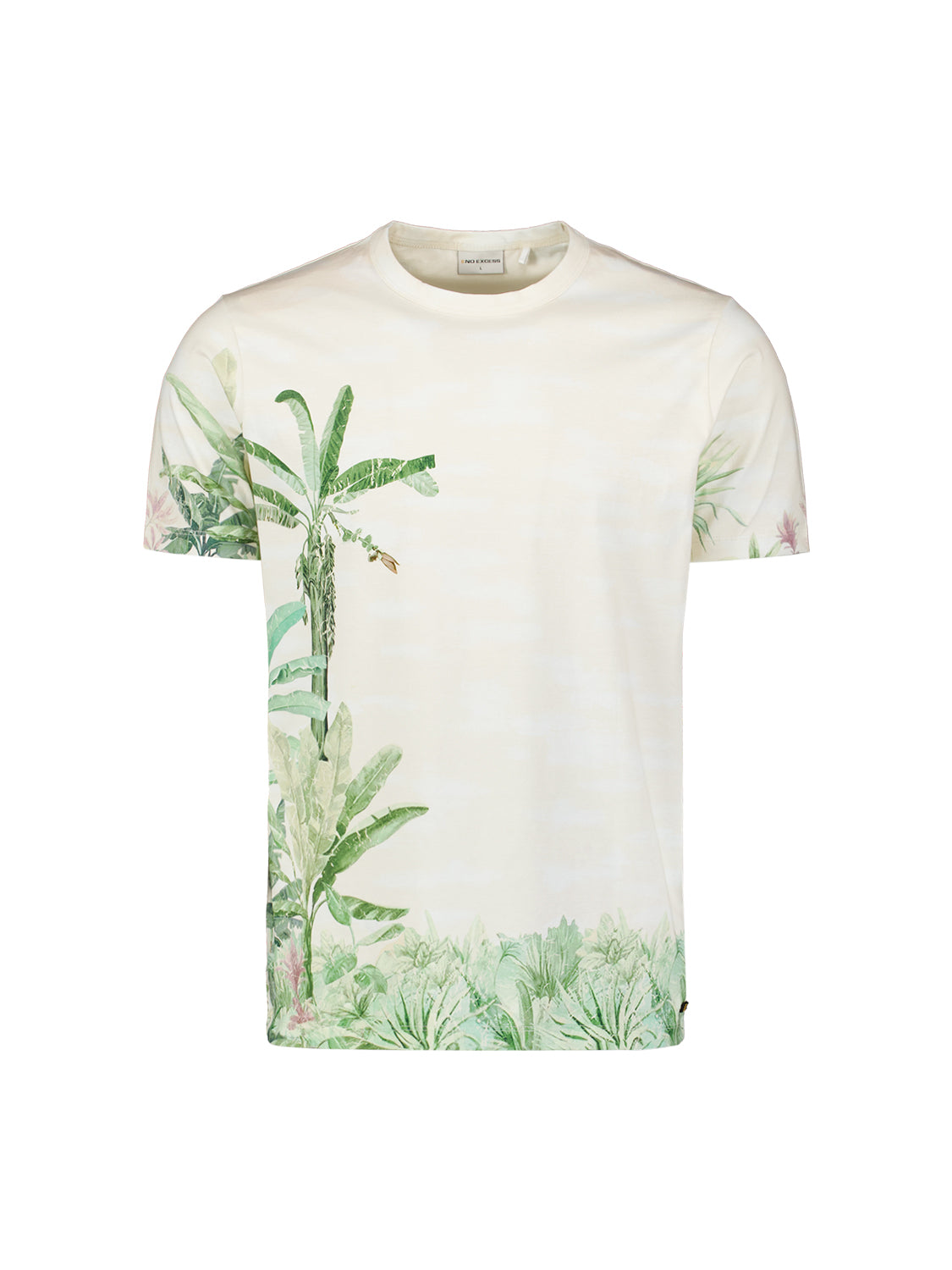 T-Shirt mit botanischem Print | Green