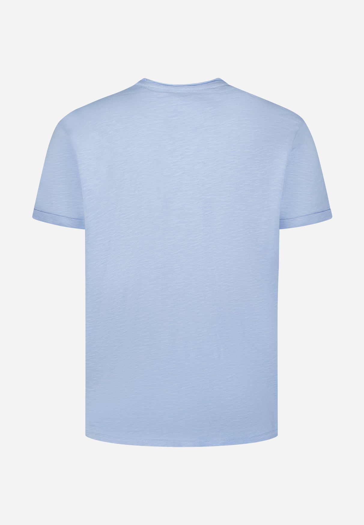 Slub-T-Shirt mit Rundhalsausschnitt | Blue