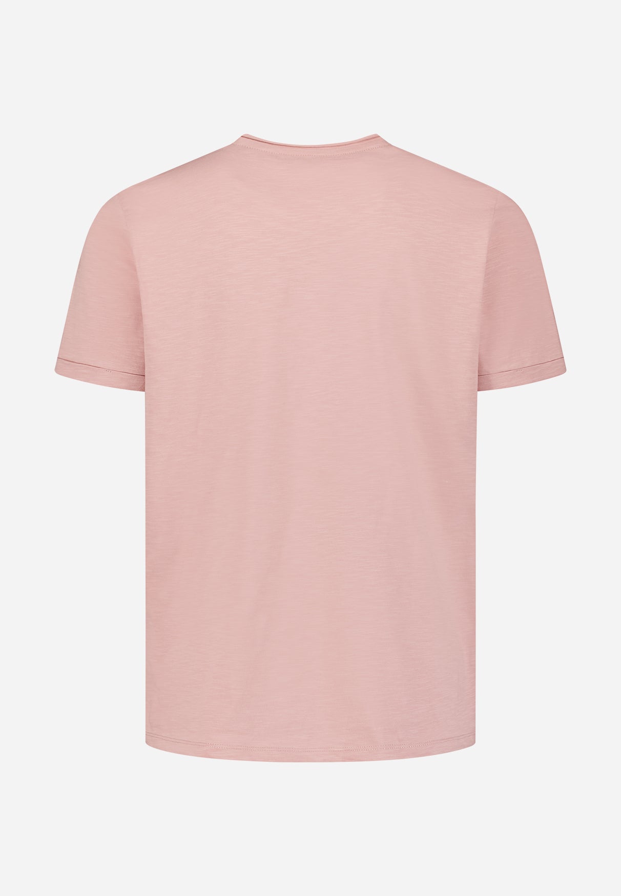 Slub-T-Shirt mit Rundhalsausschnitt | Light Mauve