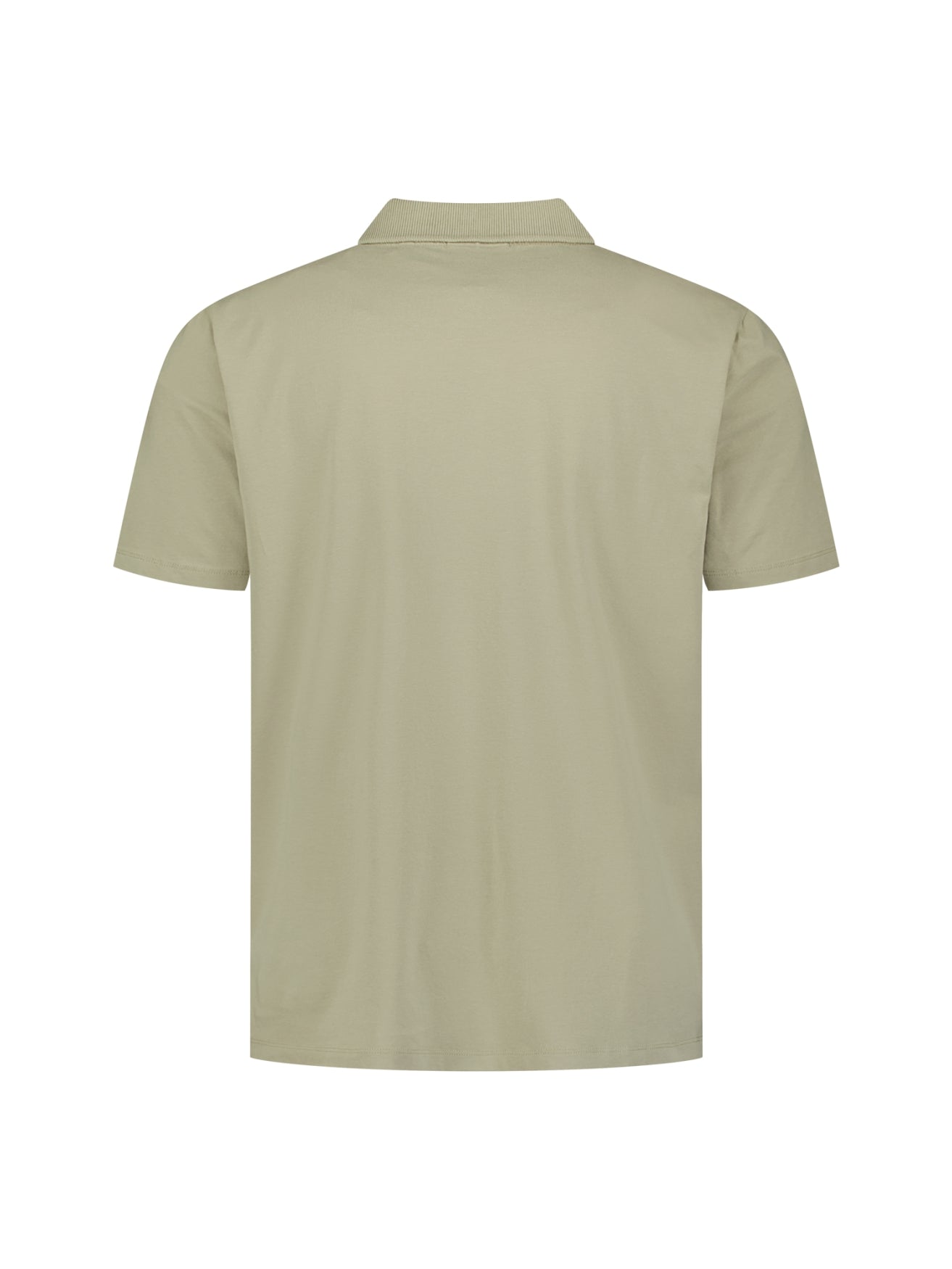 Polo shirt with V-neck | Taupe