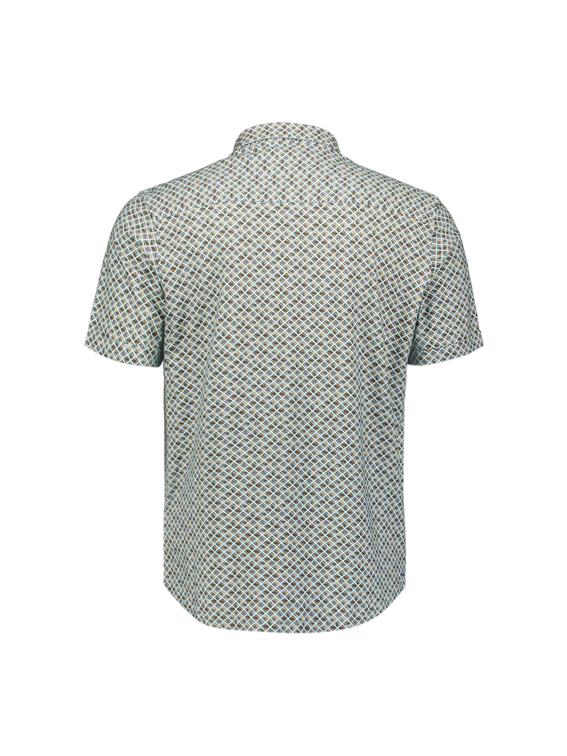 Printed shirt with short sleeves | Green