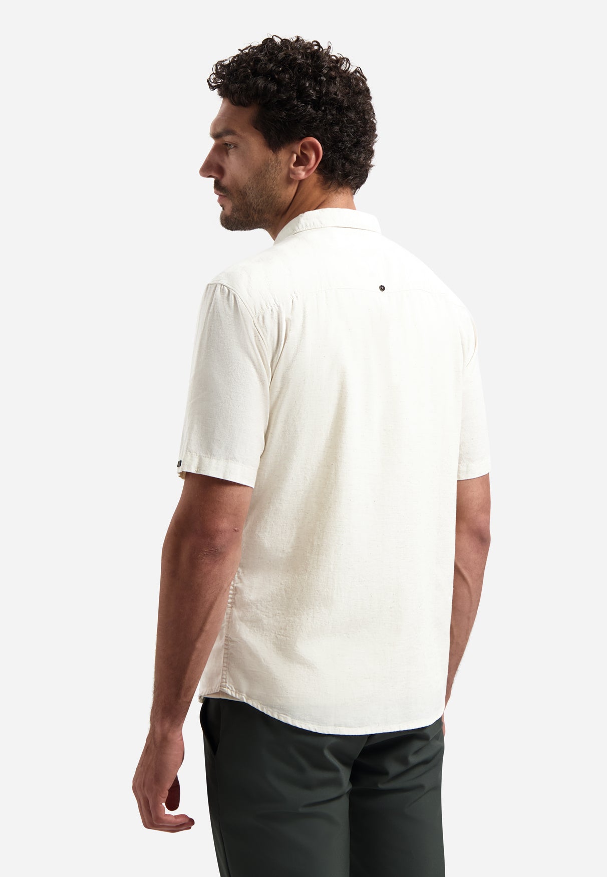 Besticktes Kurzarmhemd | Green