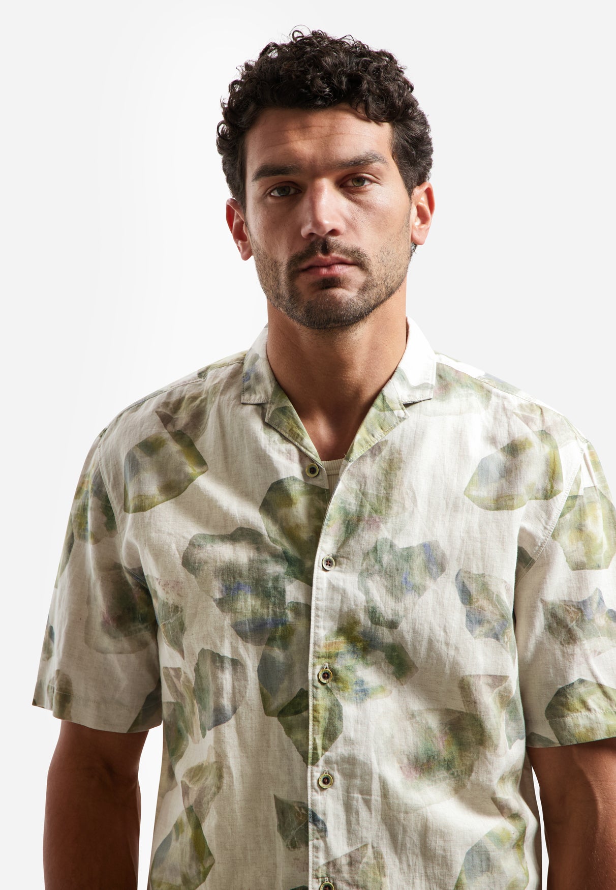 Bedrucktes Kurzarmhemd | Green