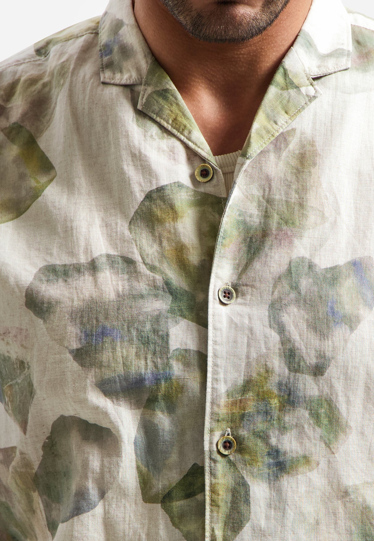 Bedrucktes Kurzarmhemd | Green