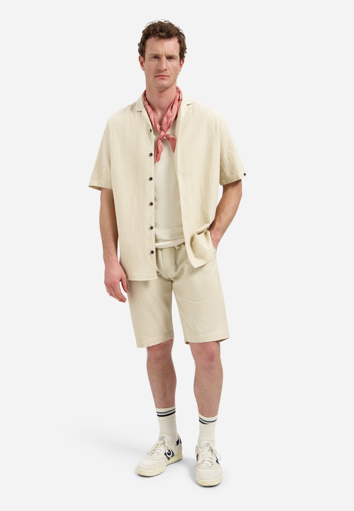 Baumwoll-Kurzarmhemd | Desert