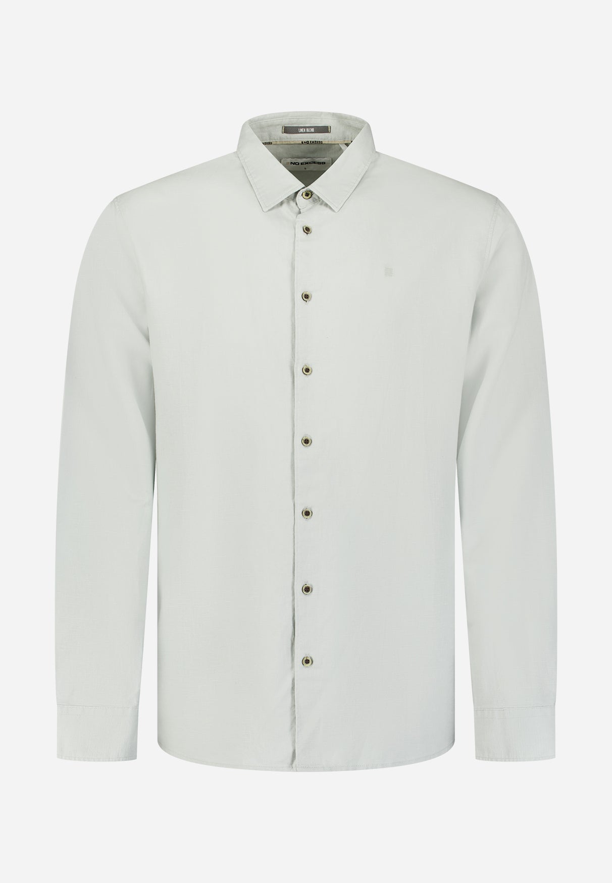 Linen blend shirt | Dusty Green