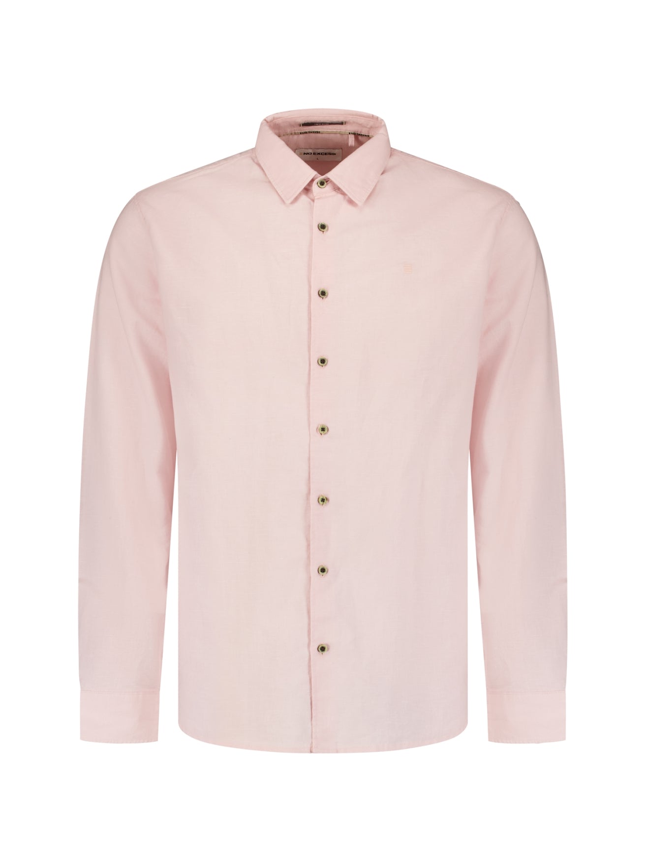 Linen blend shirt | Soft Pink