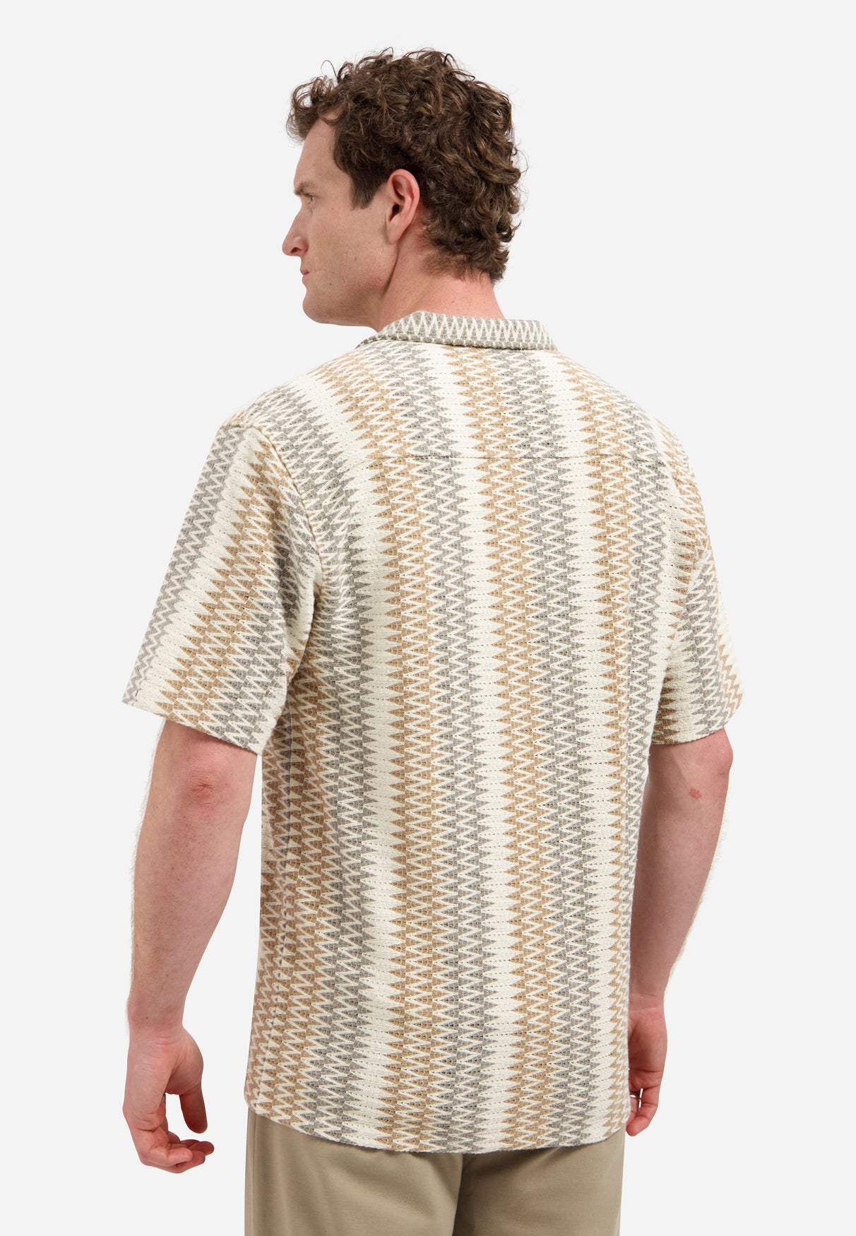 Jacquardhemd mit kurzen Ärmeln | Kit